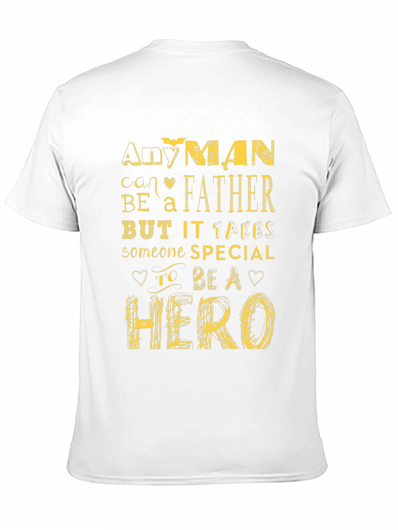 Any Man Can Be A Father Black Graphic Tee