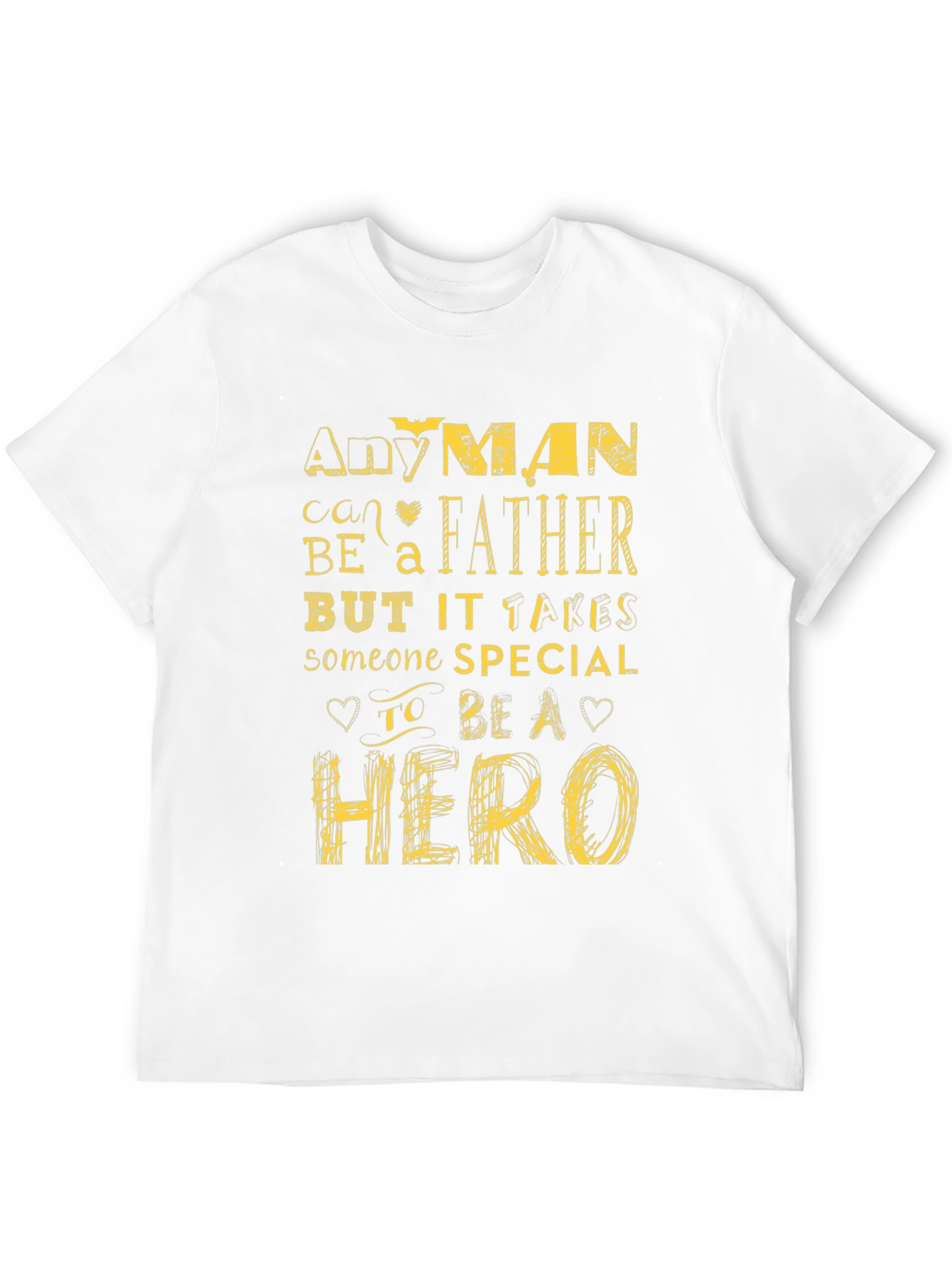 Any Man Can Be A Father Black Graphic Tee