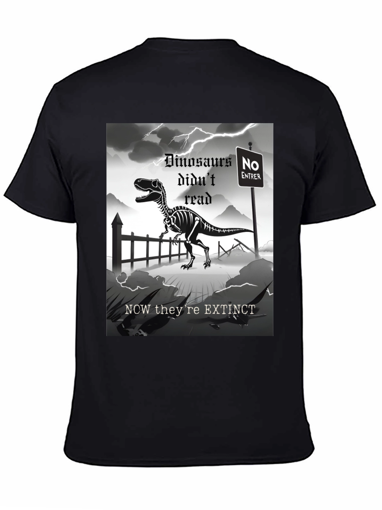 Dinosaur Extinction T-Shirt - Read or Die!