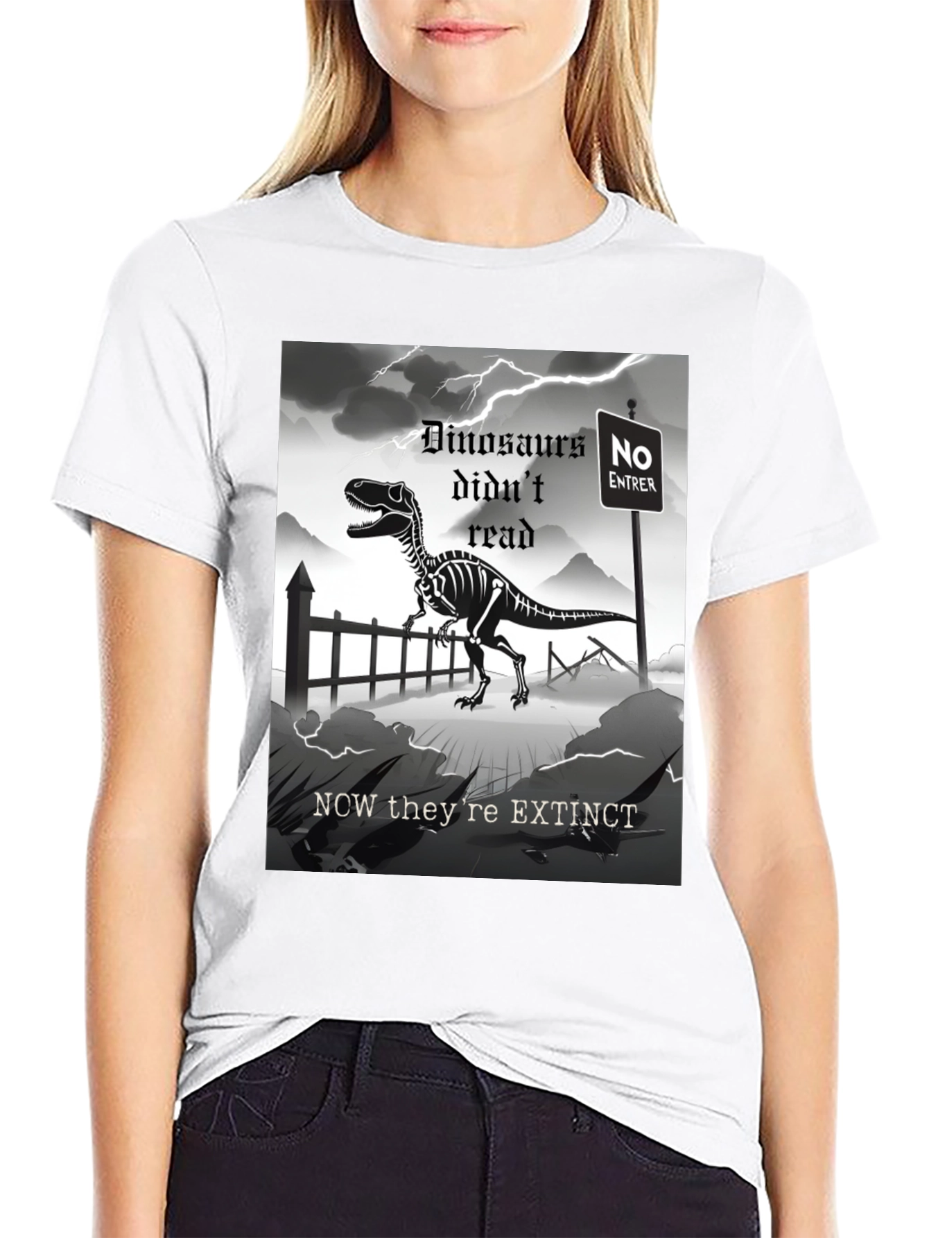 Dinosaur Extinction T-Shirt - Read or Die!