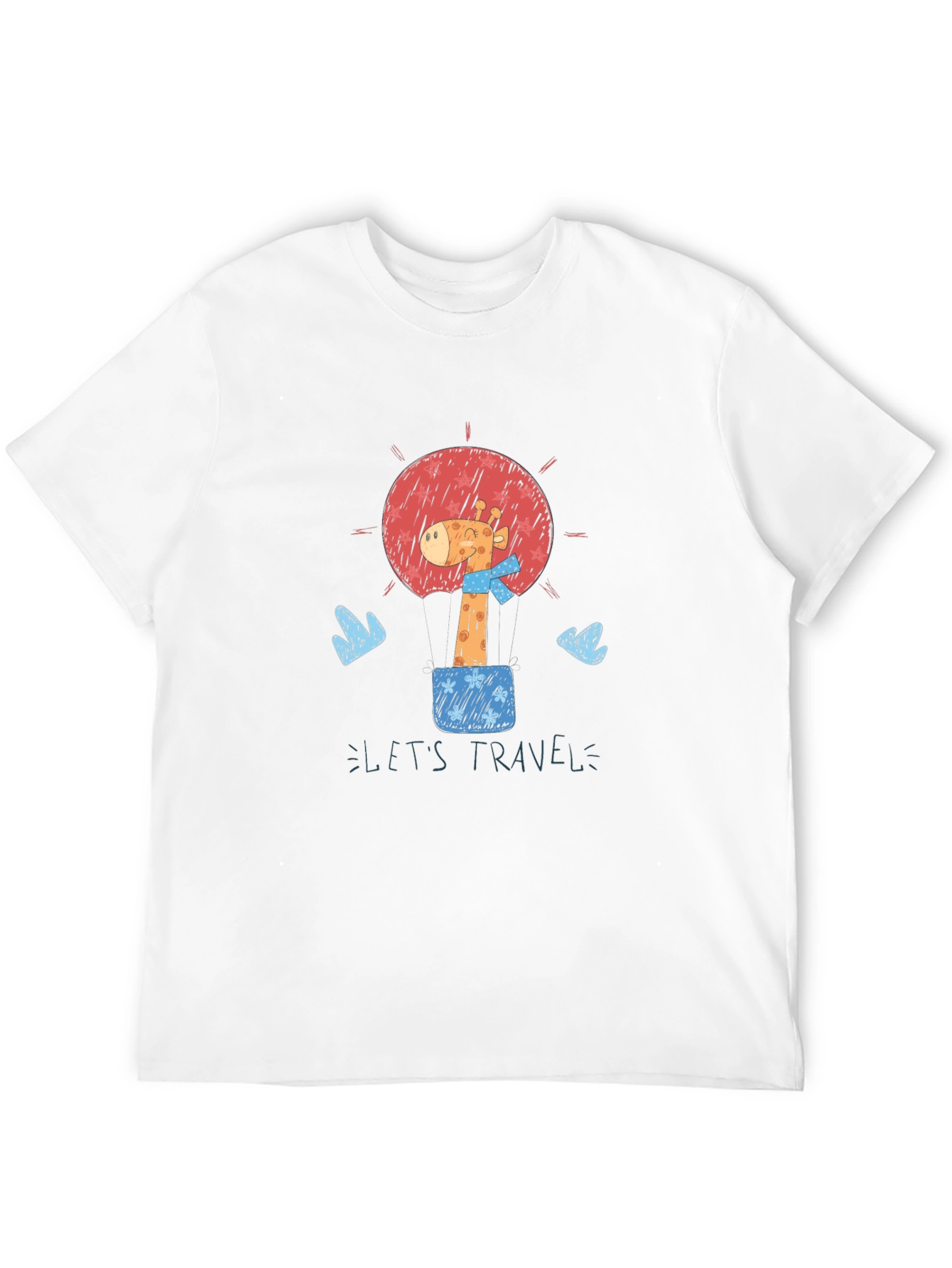 Giraffe Travel Tee - Black Graphic T-Shirt
