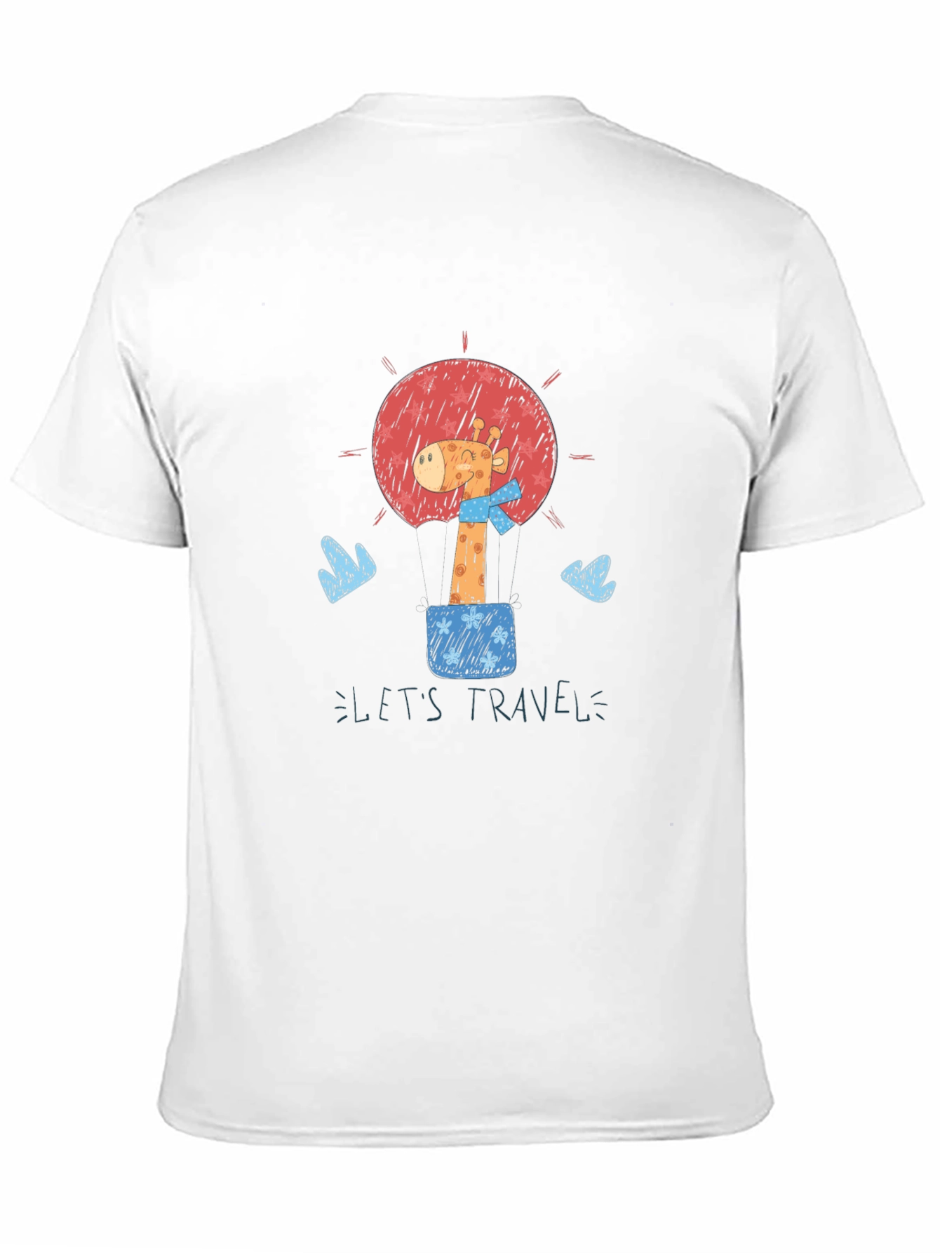Giraffe Travel Tee - Black Graphic T-Shirt