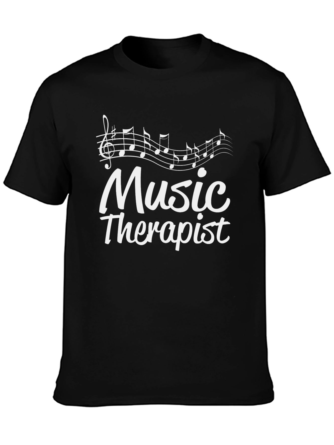 Music Therapist T-Shirt - Treble Clef Design