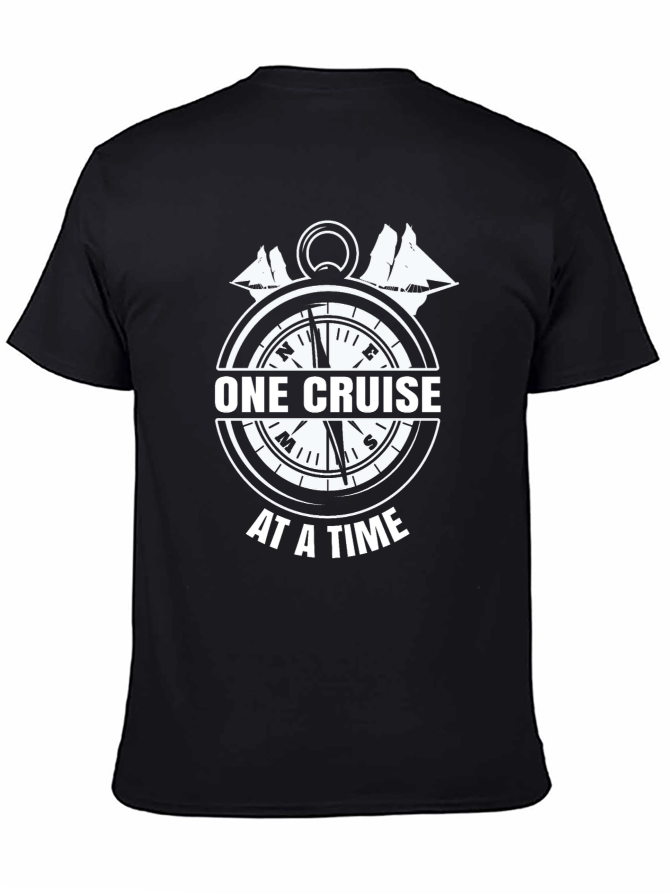 One Cruise at a Time Graphic Tee - Black