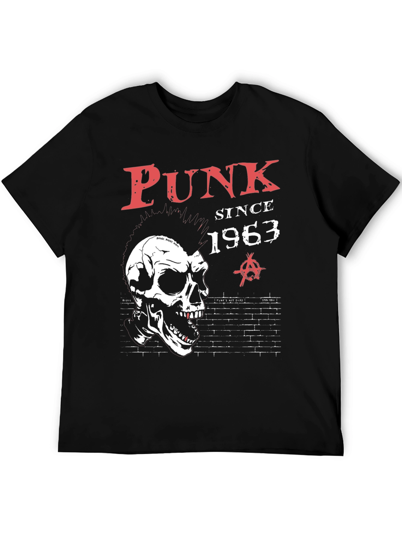 Punk Since 1963 Black Graphic T-Shirt