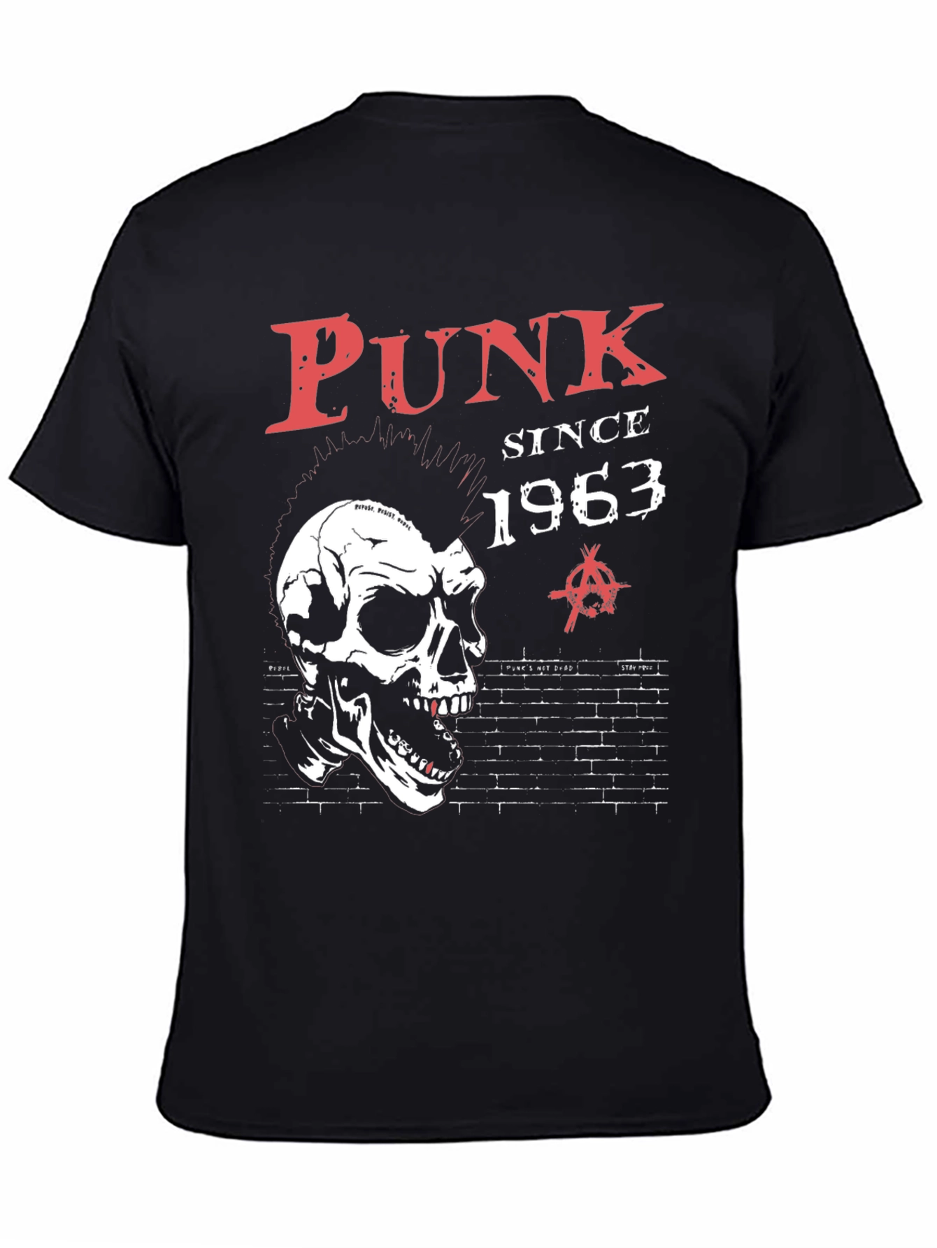 Punk Since 1963 Black Graphic T-Shirt