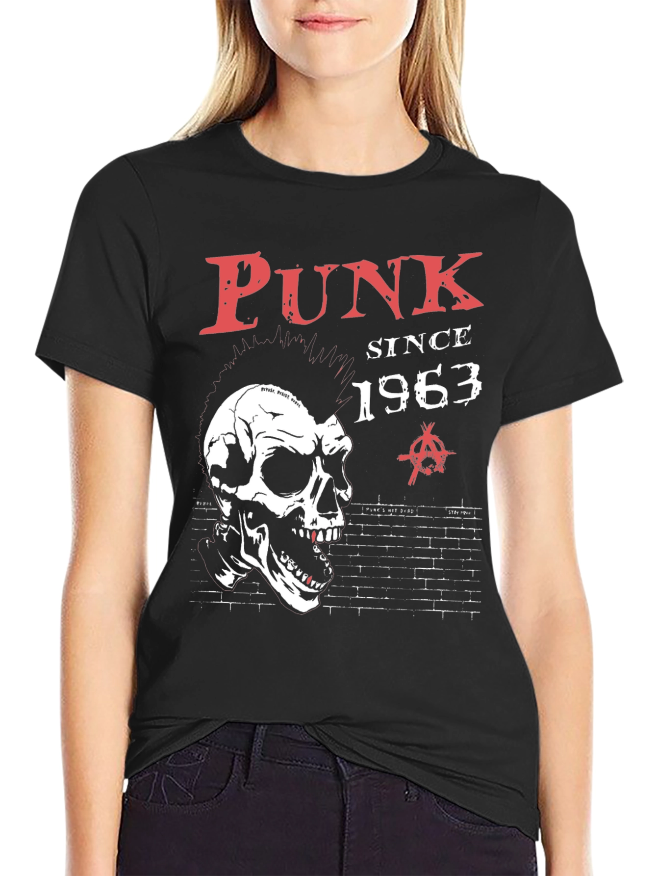Punk Since 1963 Black Graphic T-Shirt