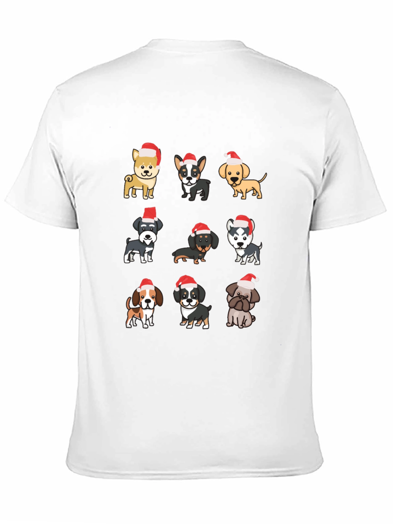 Festive Dog Breeds T-Shirt - Holiday Cheer