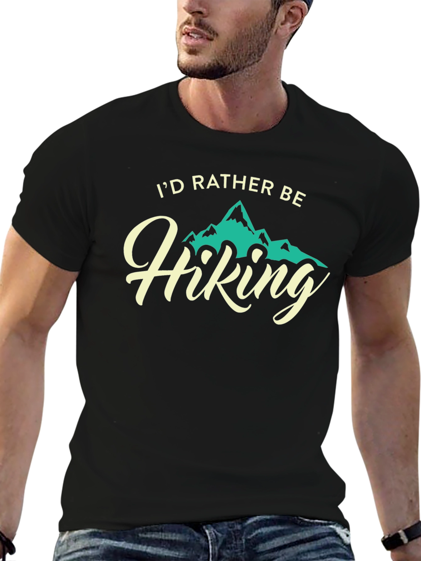 Id Rather Be Hiking Graphic T-Shirt