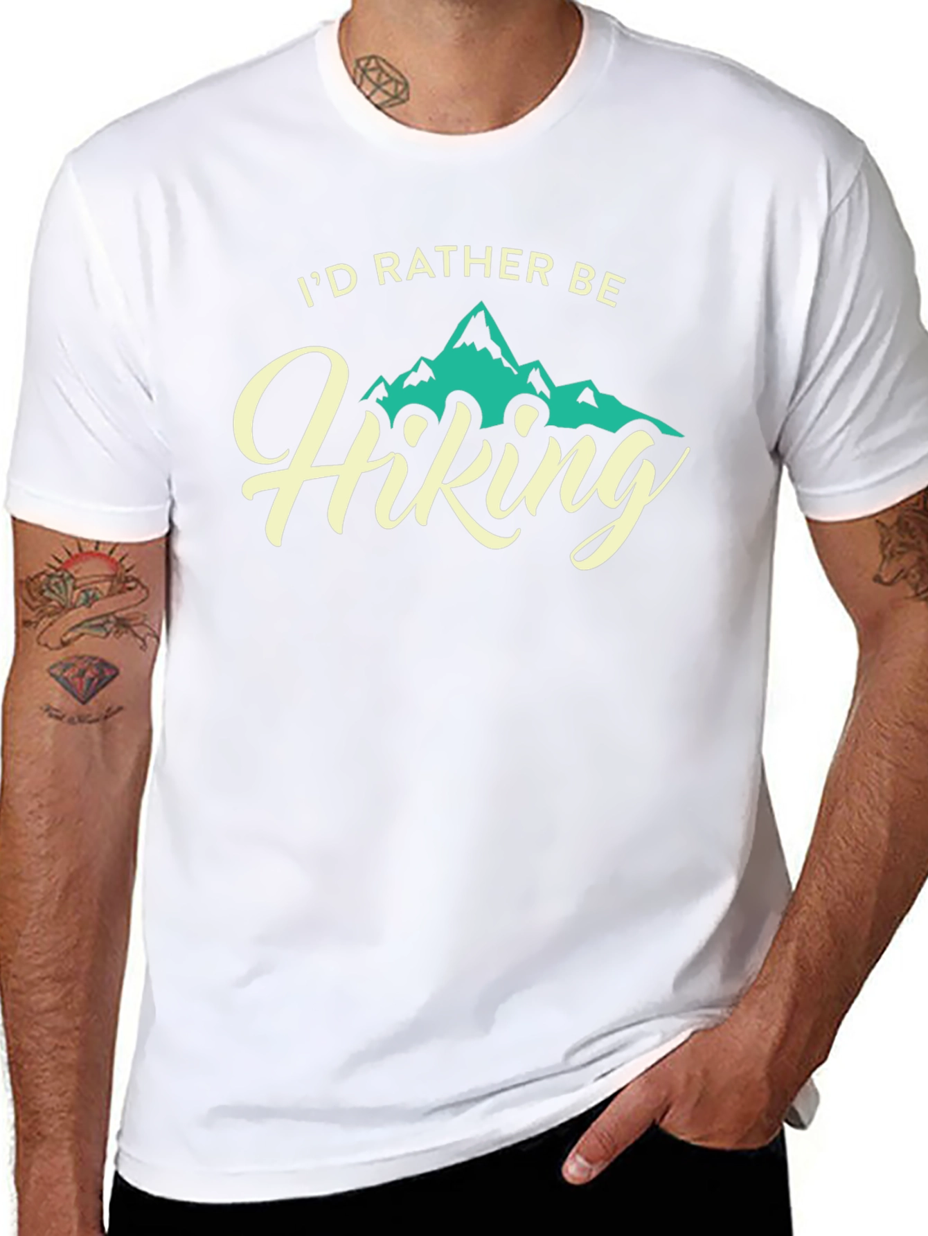 Id Rather Be Hiking Graphic T-Shirt