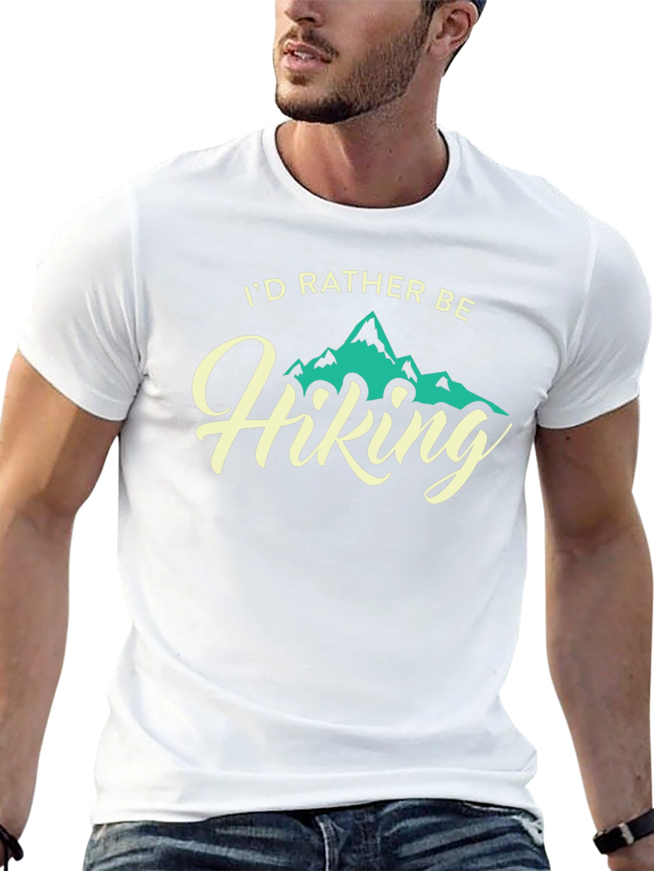 Id Rather Be Hiking Graphic T-Shirt