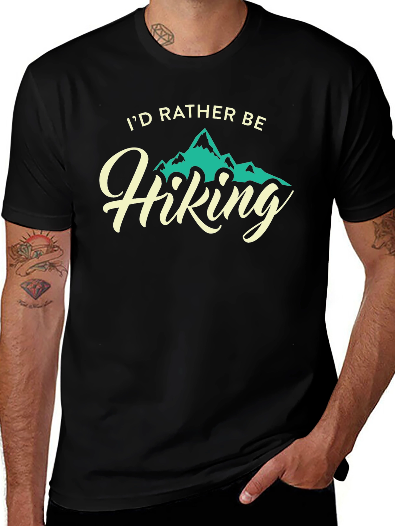Id Rather Be Hiking Graphic T-Shirt