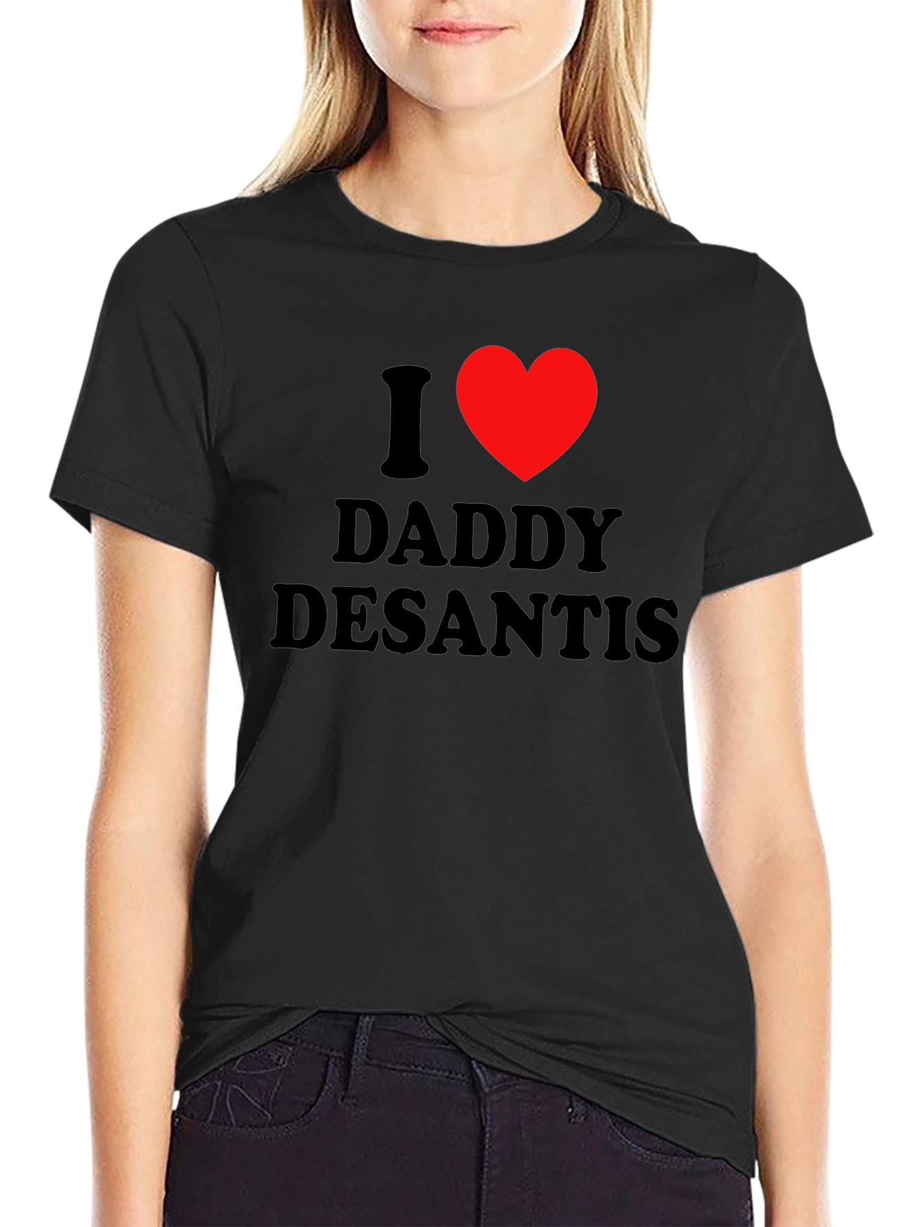 I Heart Daddy DeSantis T-Shirt - Black Tee