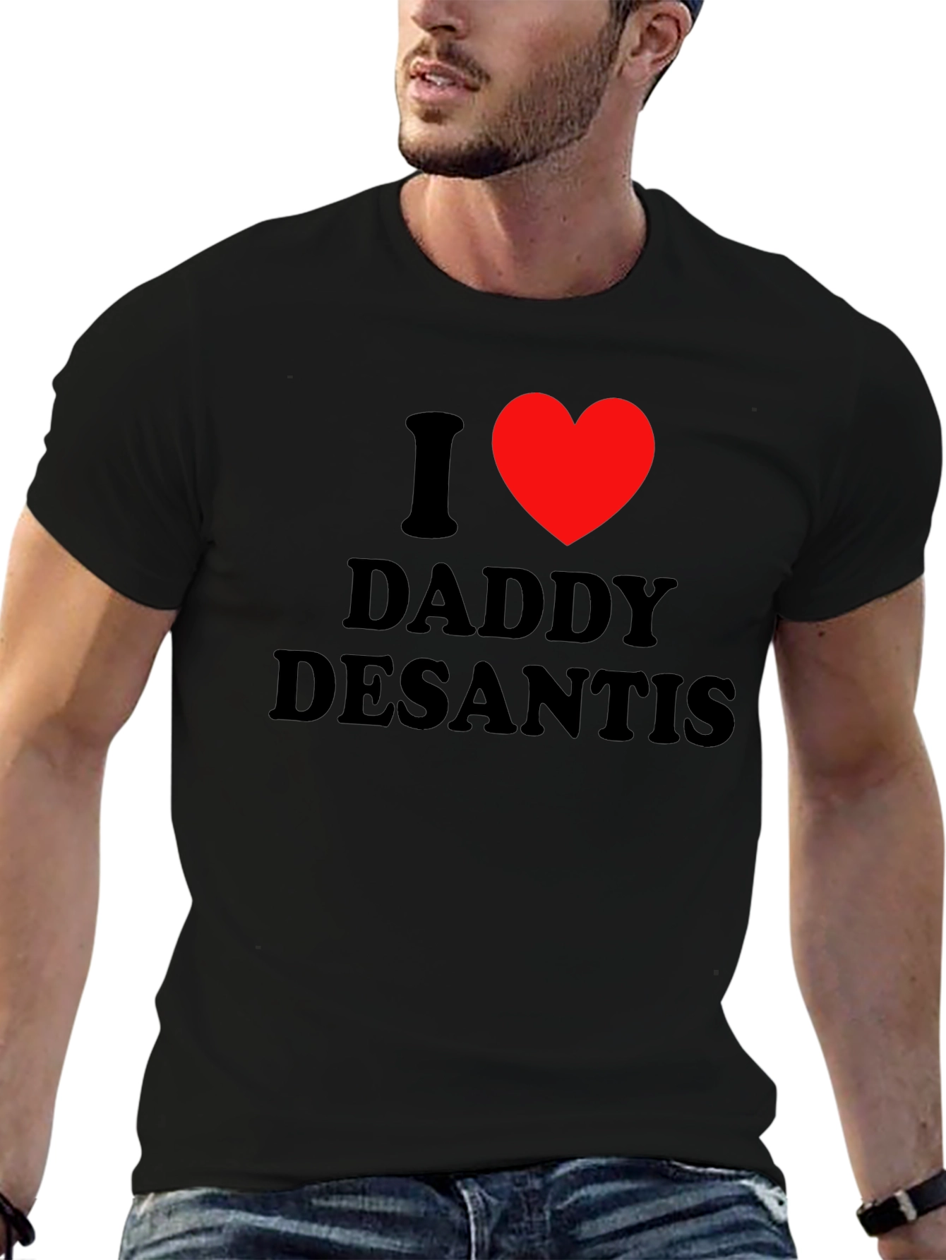 I Heart Daddy DeSantis T-Shirt - Black Tee