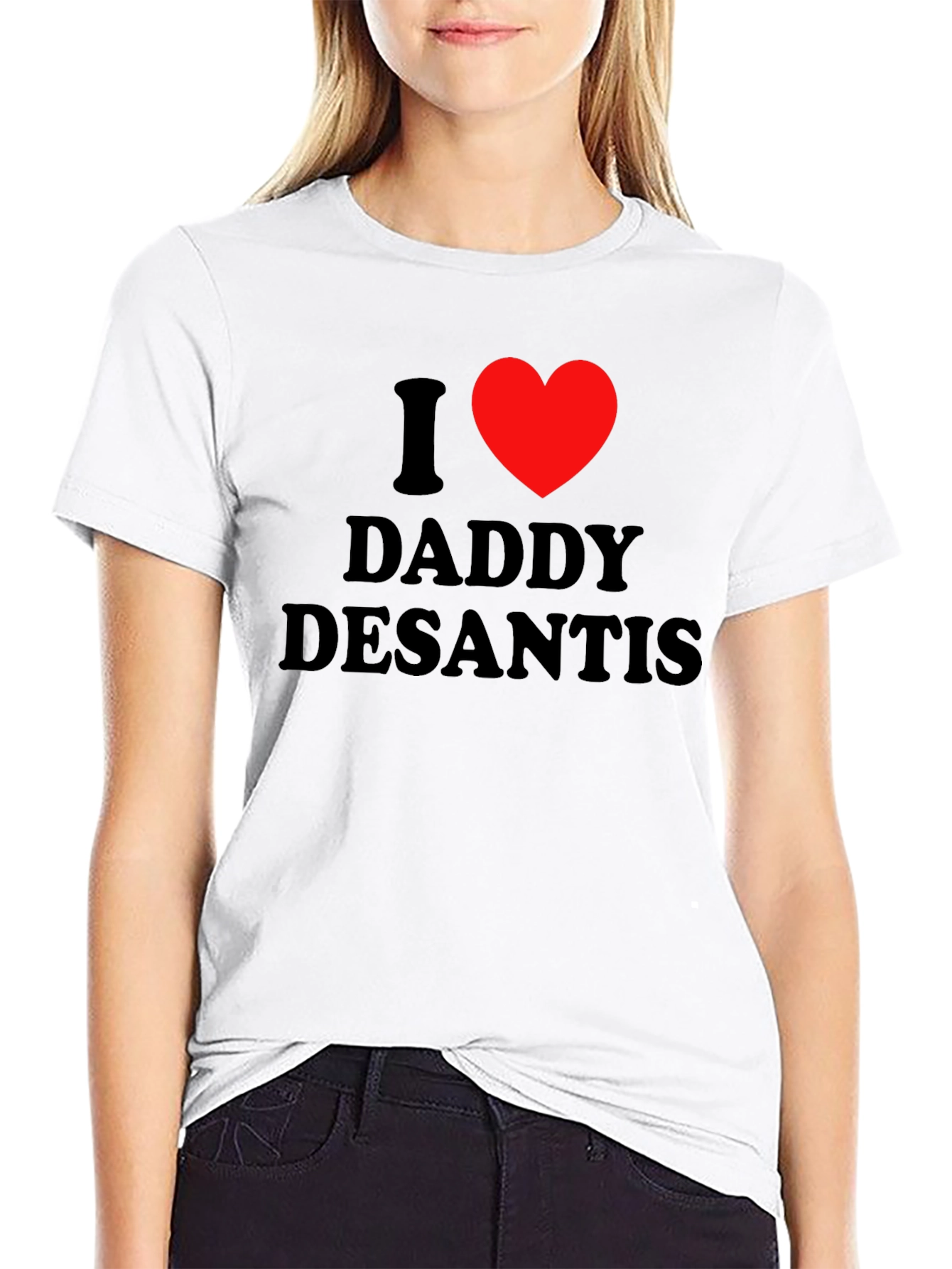 I Heart Daddy DeSantis T-Shirt - Black Tee