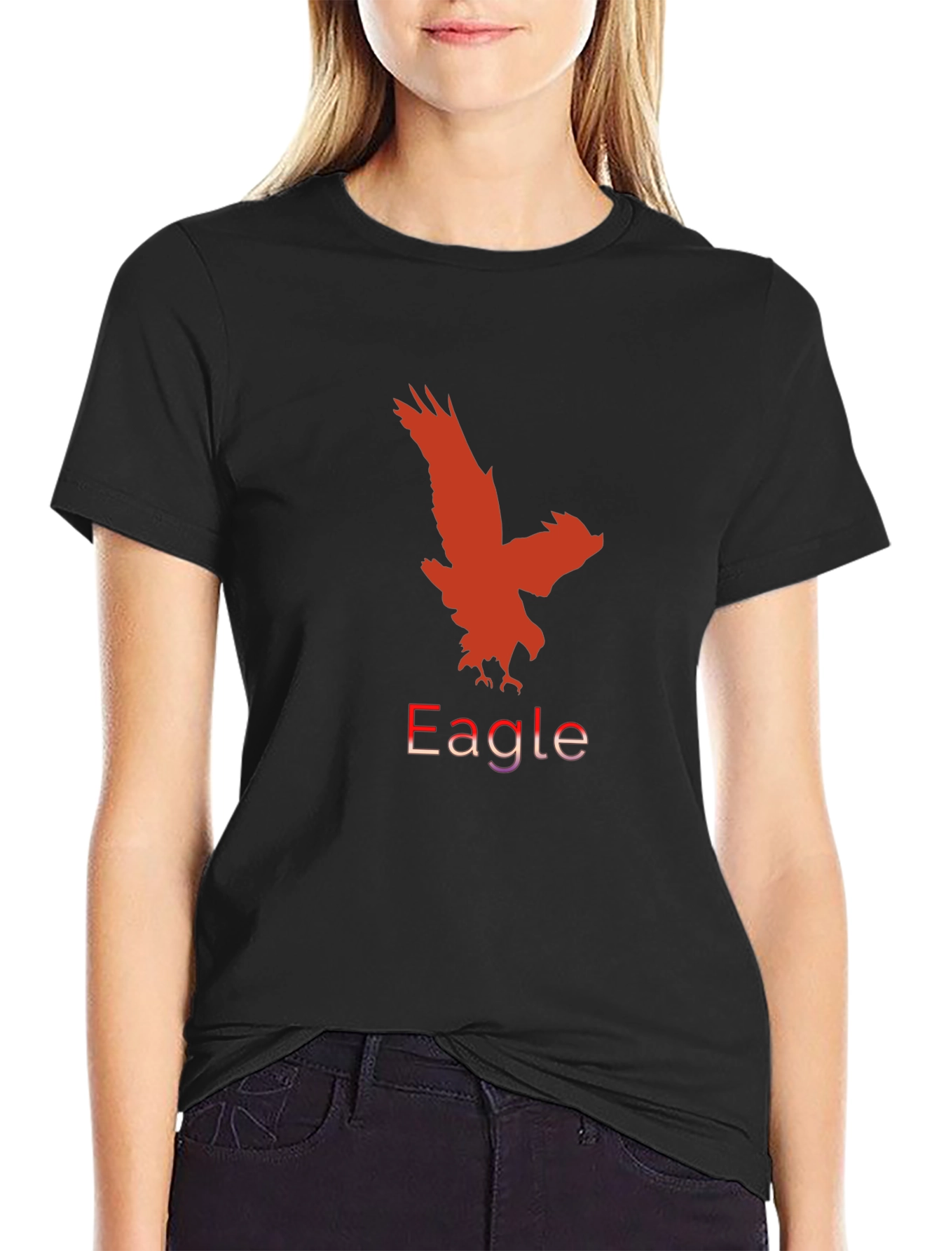 Black Eagle Graphic Tee for Men