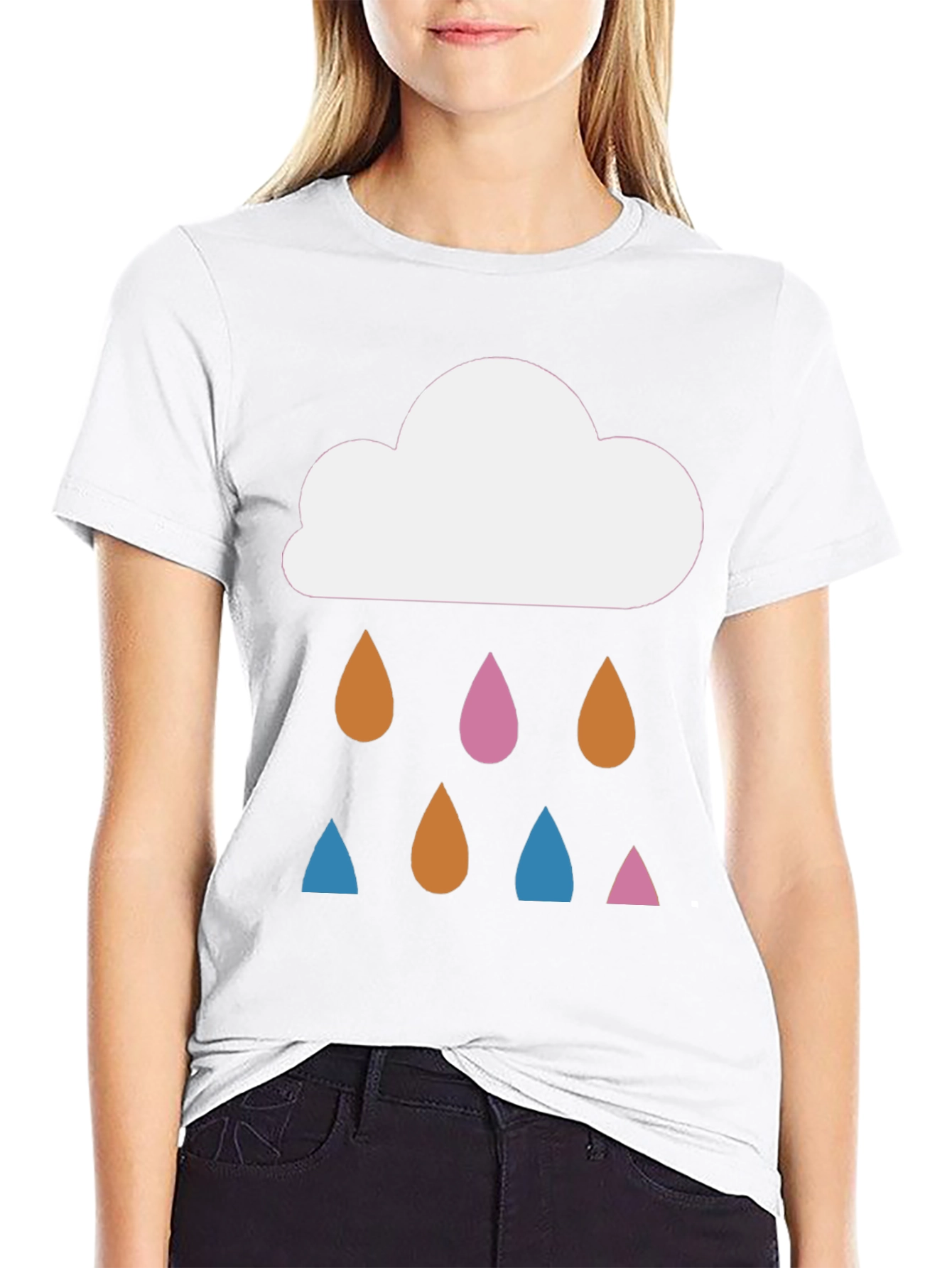 Cloud Raindrop T-Shirt: Stylish Graphic Tee