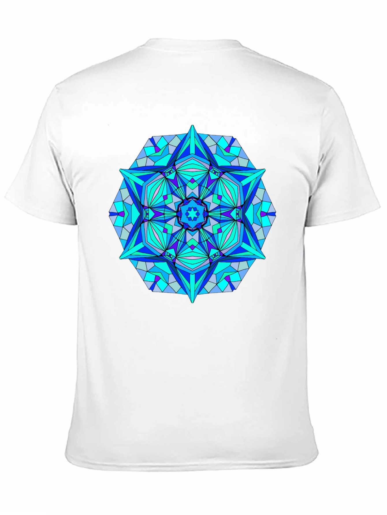 Geometric Mandala T-Shirt - Black