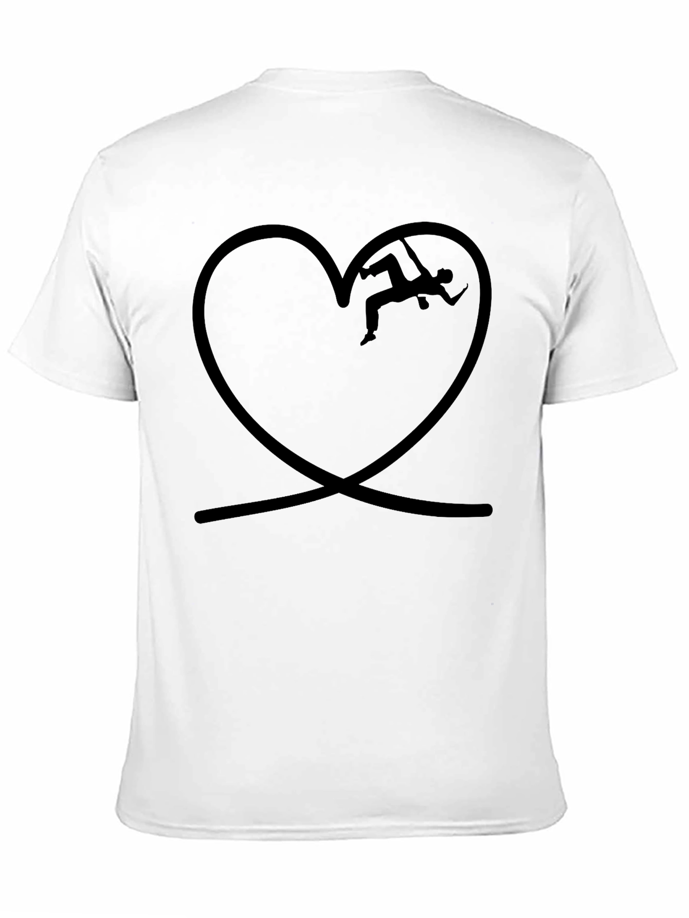 Climbing Heart Graphic T-Shirt - Black