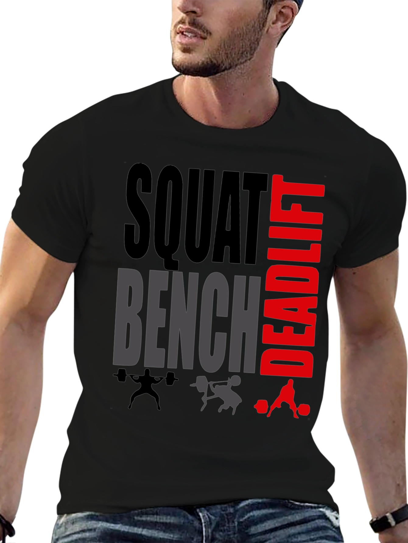 Squat Bench Deadlift Gym Workout T-Shirt