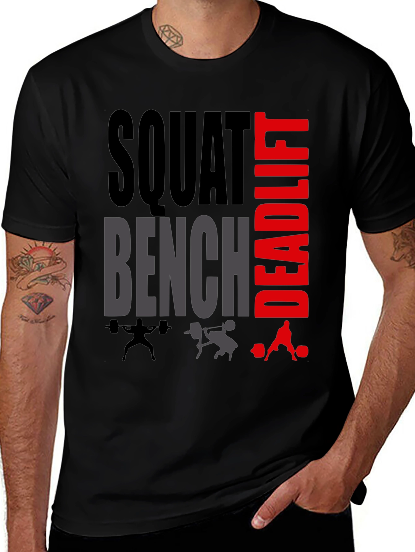 Squat Bench Deadlift Gym Workout T-Shirt