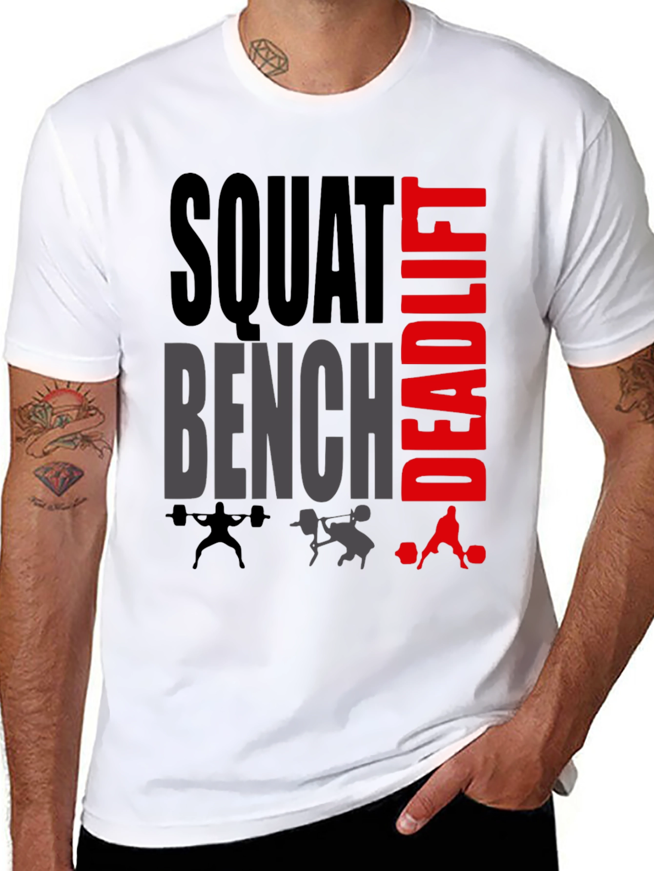 Squat Bench Deadlift Gym Workout T-Shirt