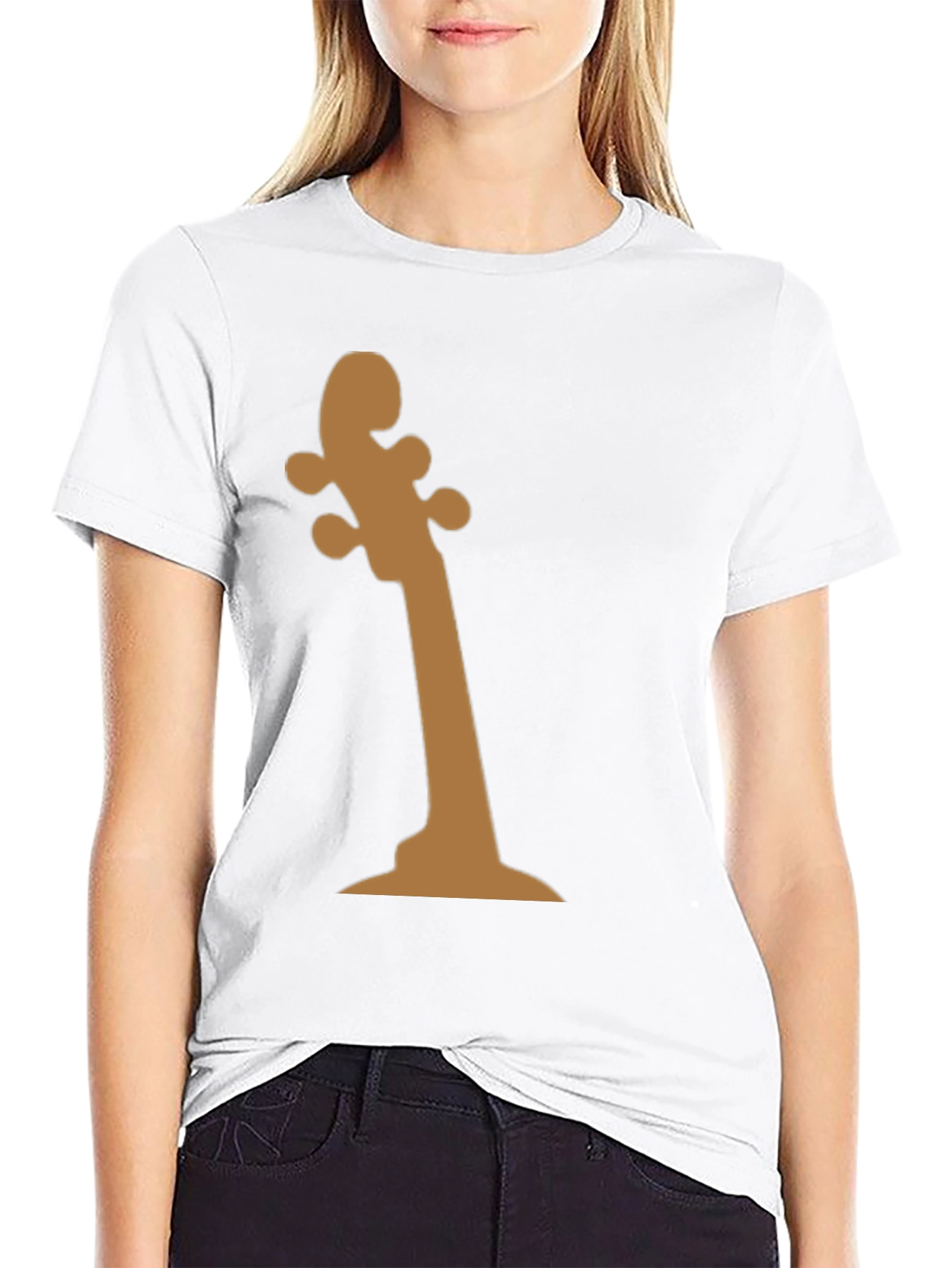 Violin Headstock Graphic Tee - Musician Style