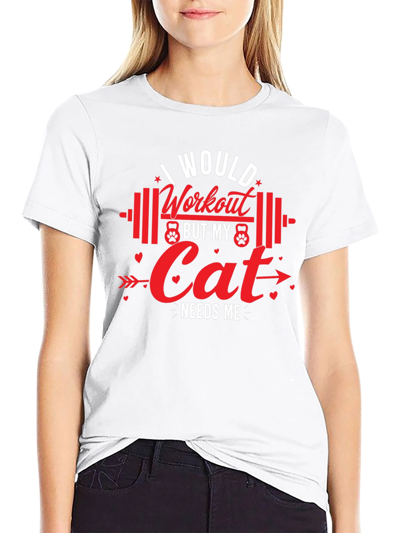 Workout Cat Needs Me T-Shirt