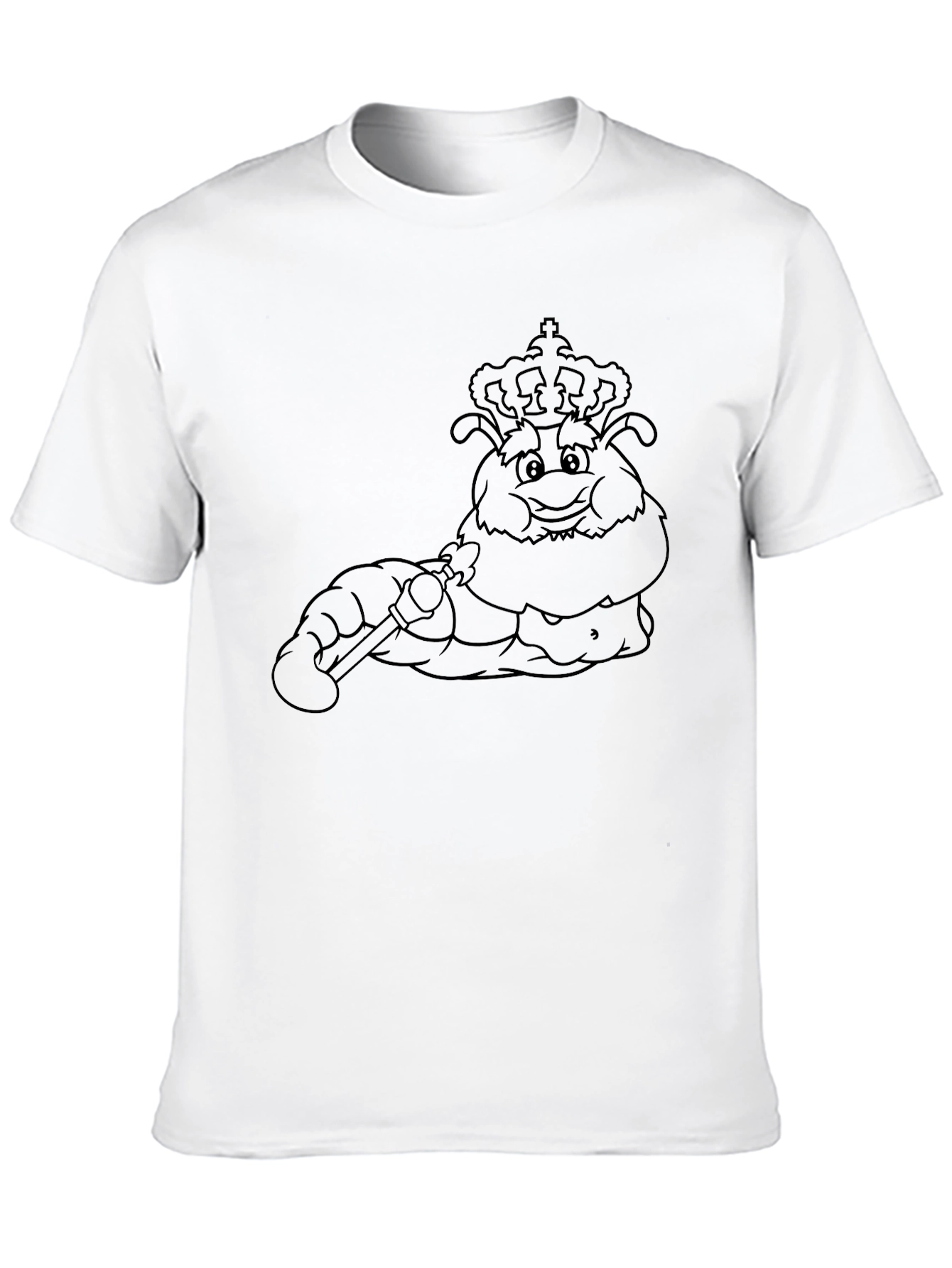 Cartoon Crowned Grub Tee