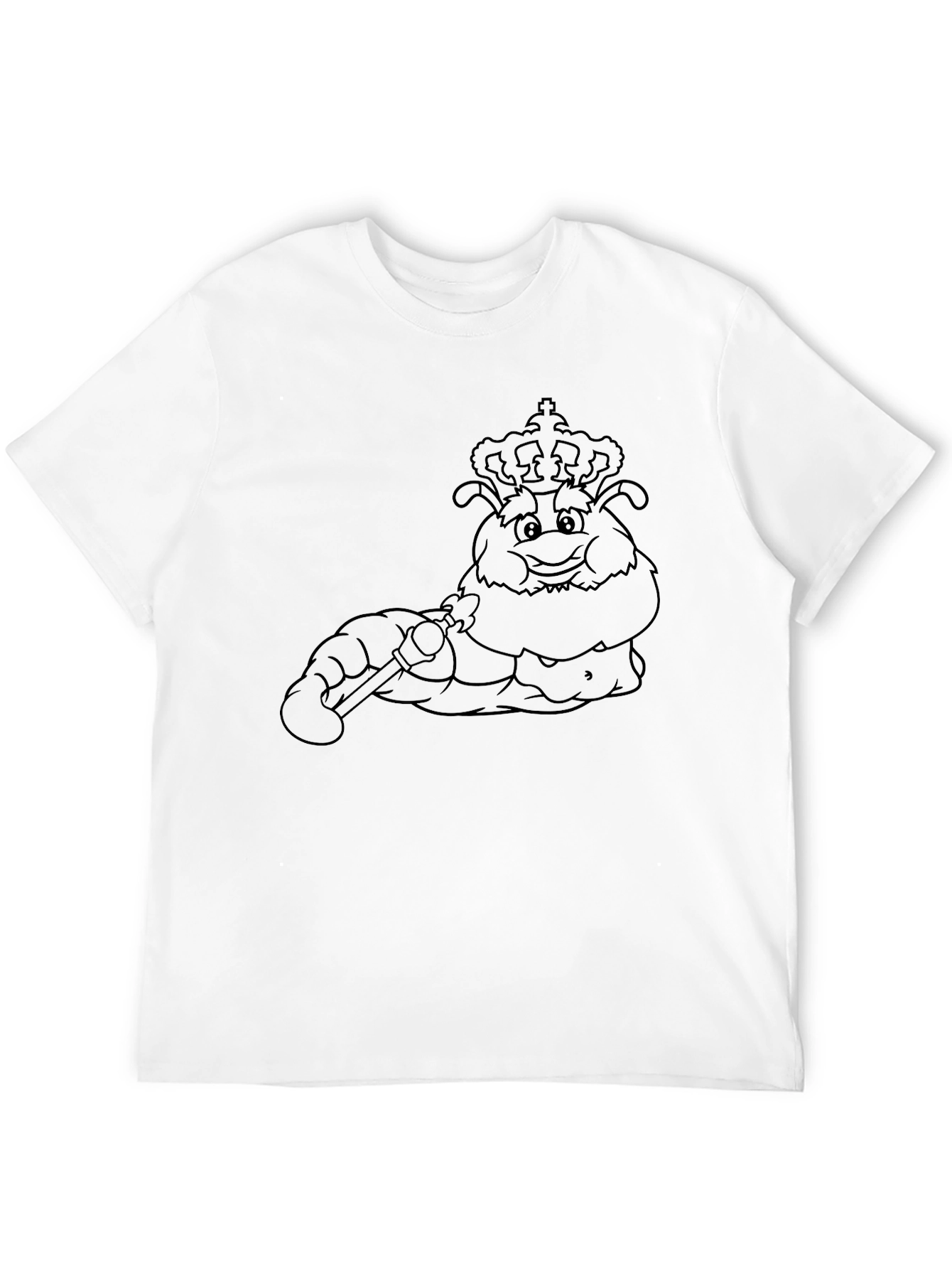 Cartoon Crowned Grub Tee