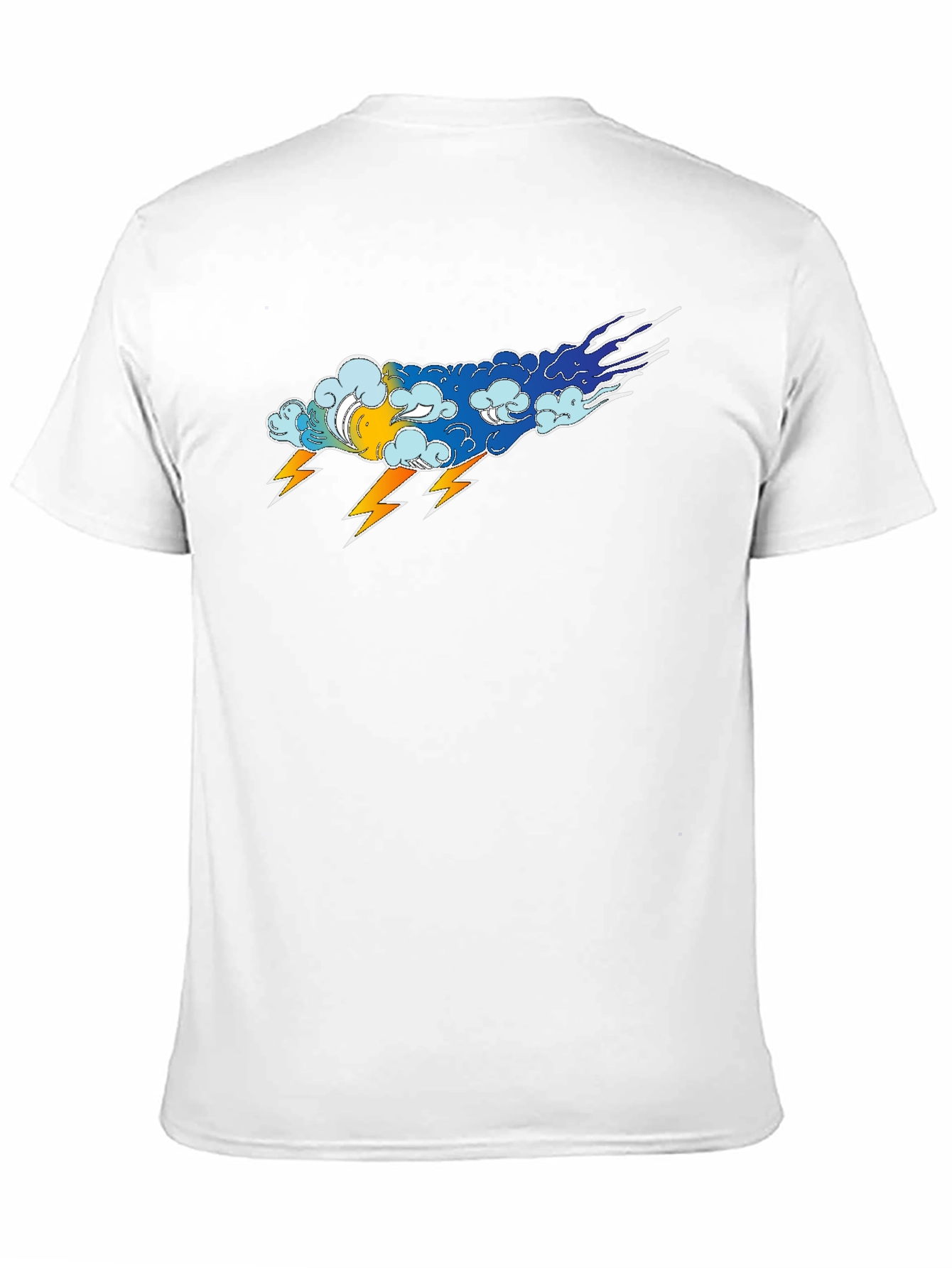 Stormy Weather Graphic Tee - Bold Lightning Design