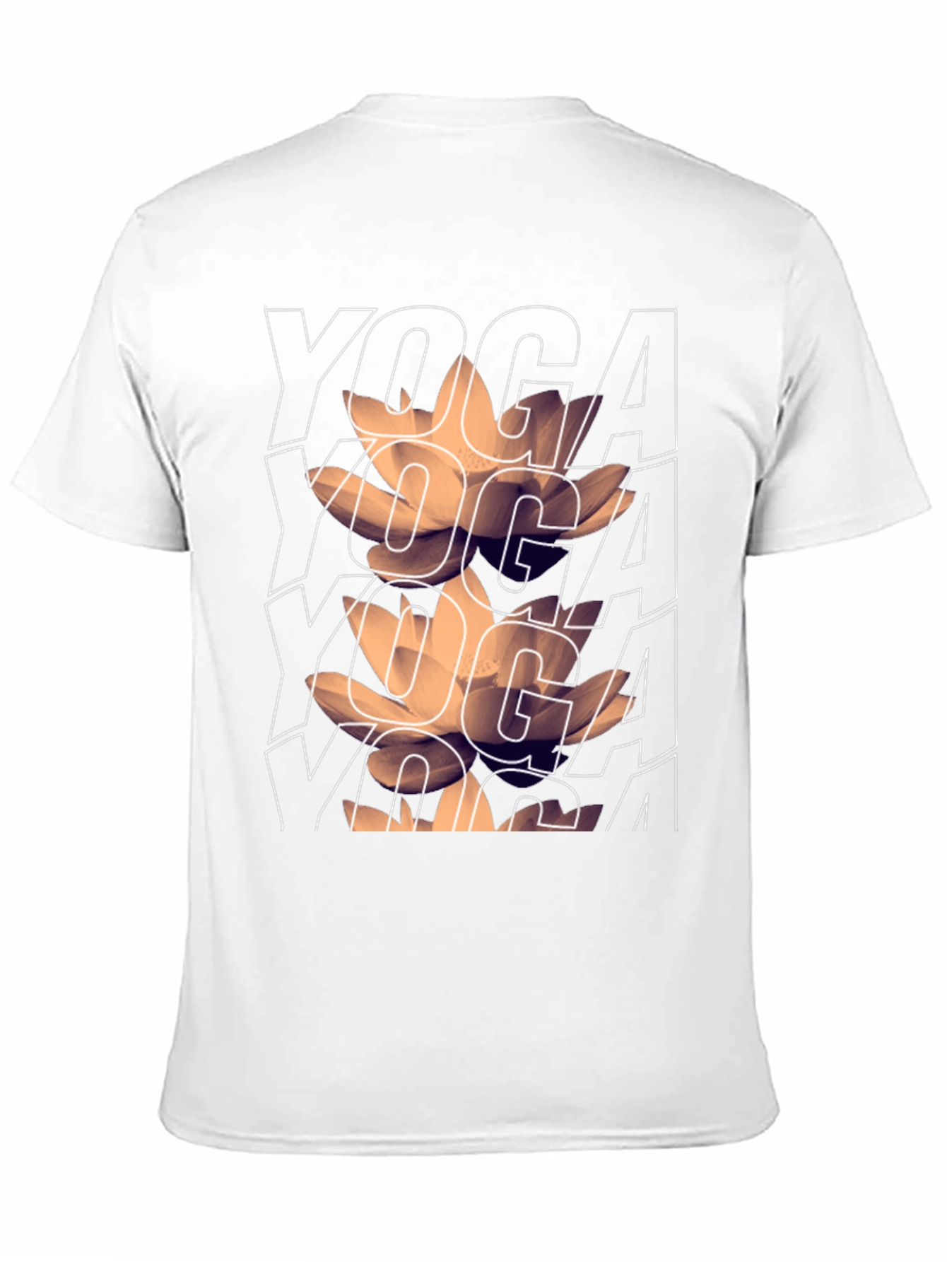 Yoga Lotus Graphic Tee - Mens Black T-Shirt
