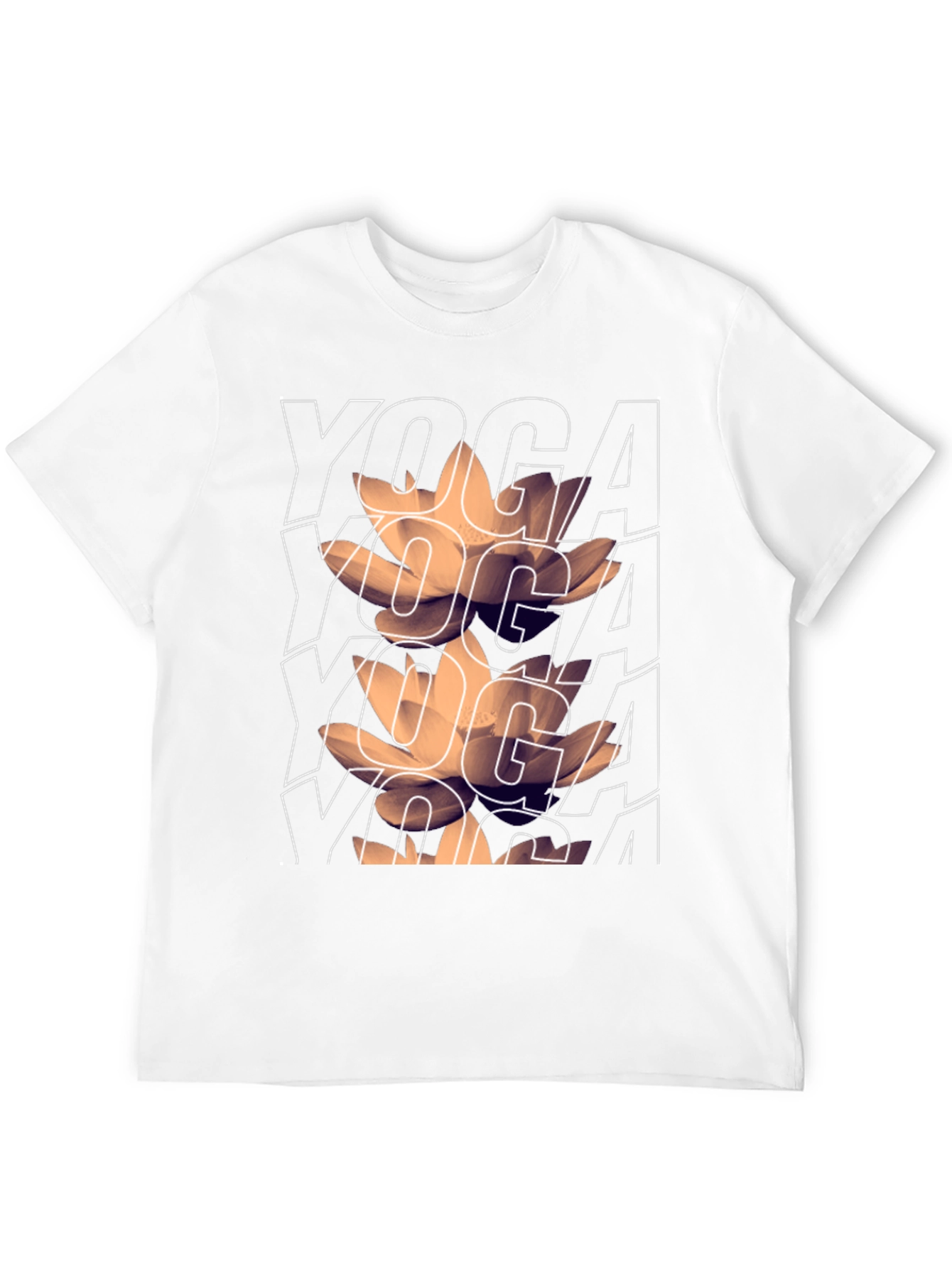 Yoga Lotus Graphic Tee - Mens Black T-Shirt