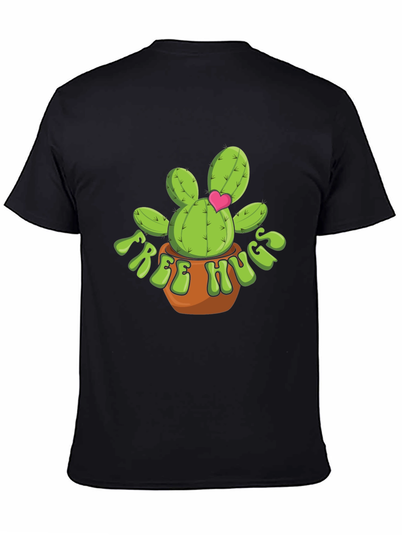 Free Hugs Cactus T-Shirt - Cute Desert Plant Tee