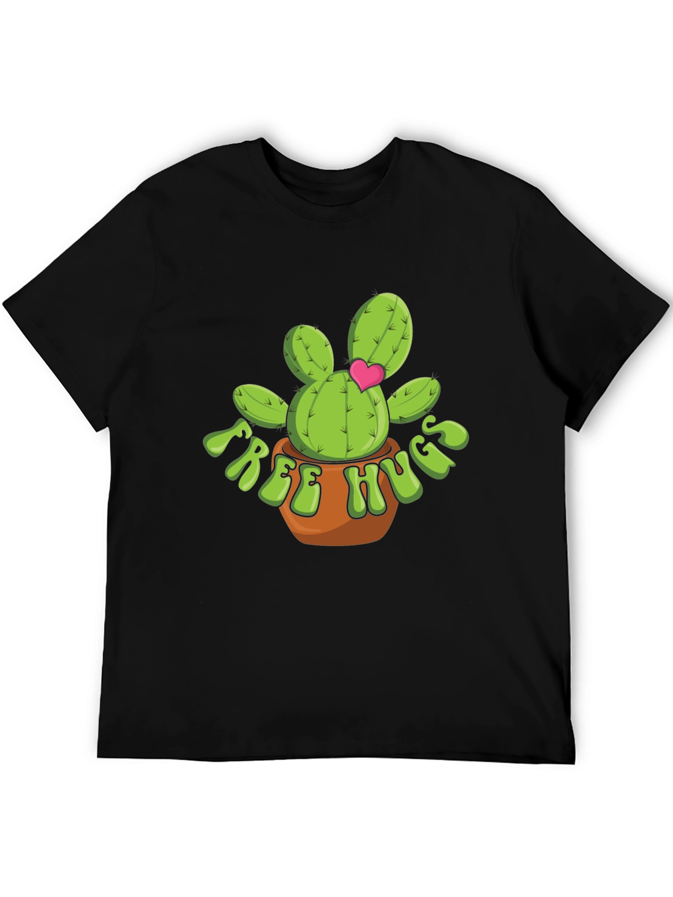 Free Hugs Cactus T-Shirt - Cute Desert Plant Tee