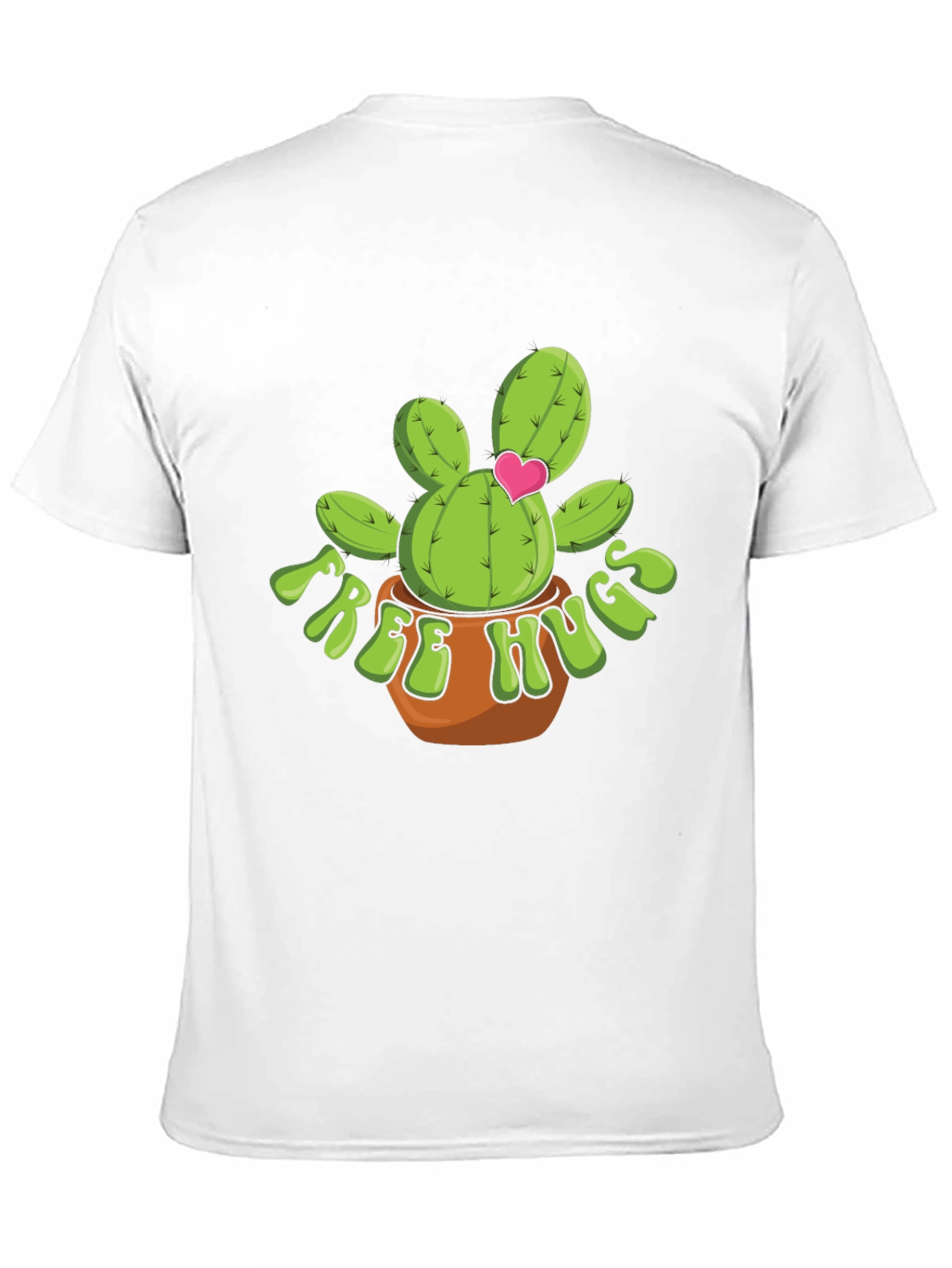Free Hugs Cactus T-Shirt - Cute Desert Plant Tee