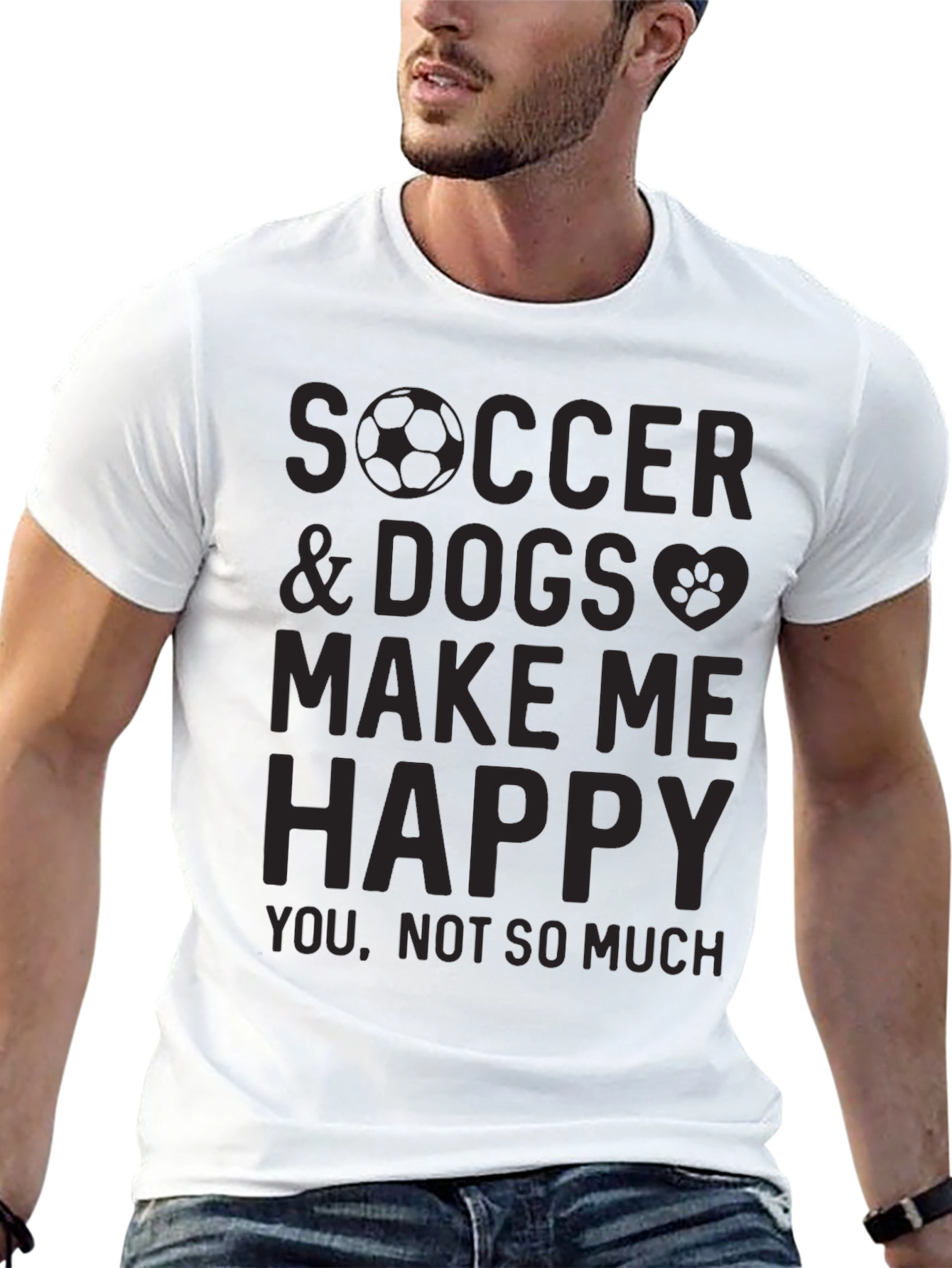 Soccer & Dogs Make Me Happy T-Shirt