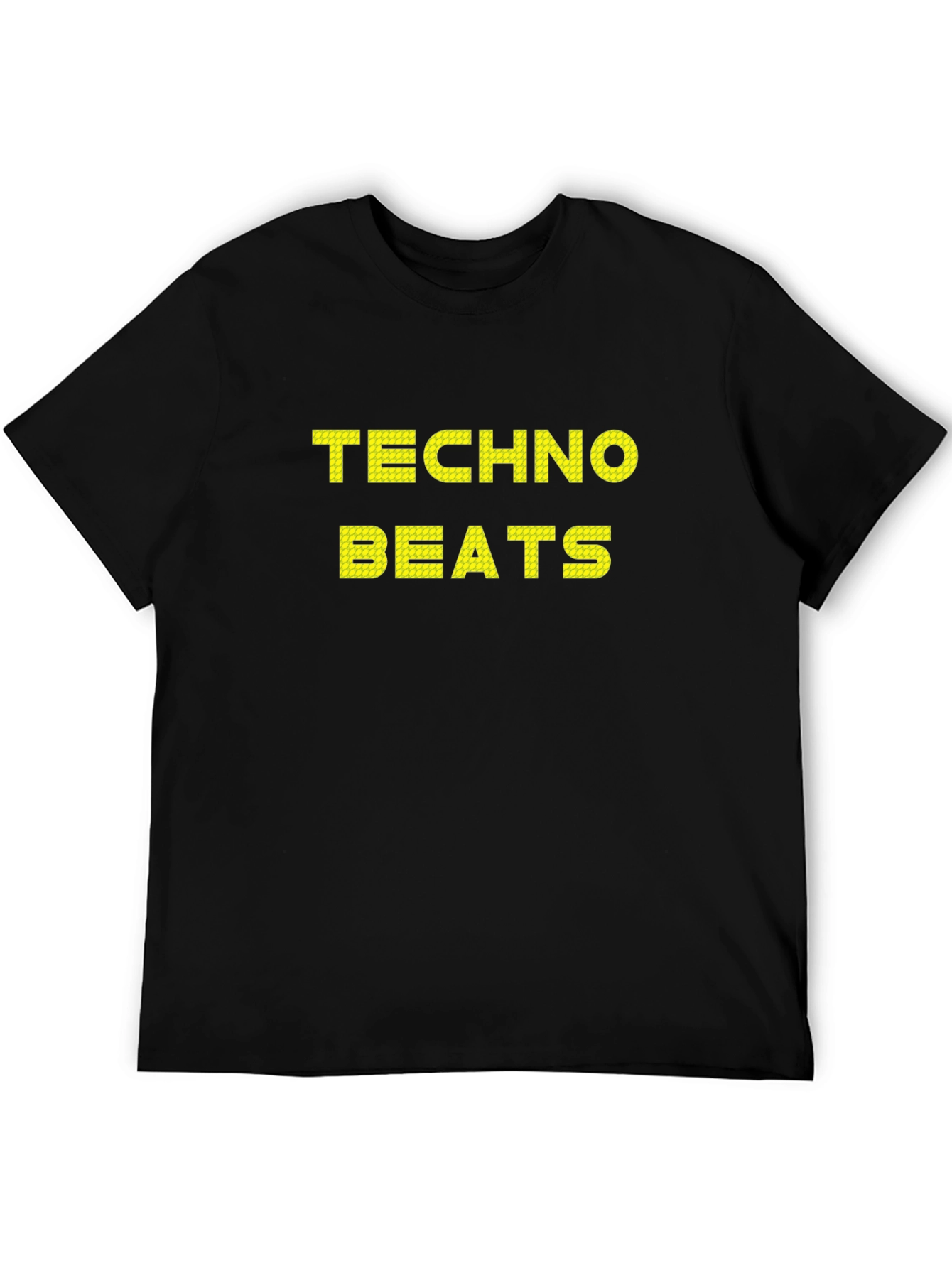 Techno Beats Graphic Tee - Black