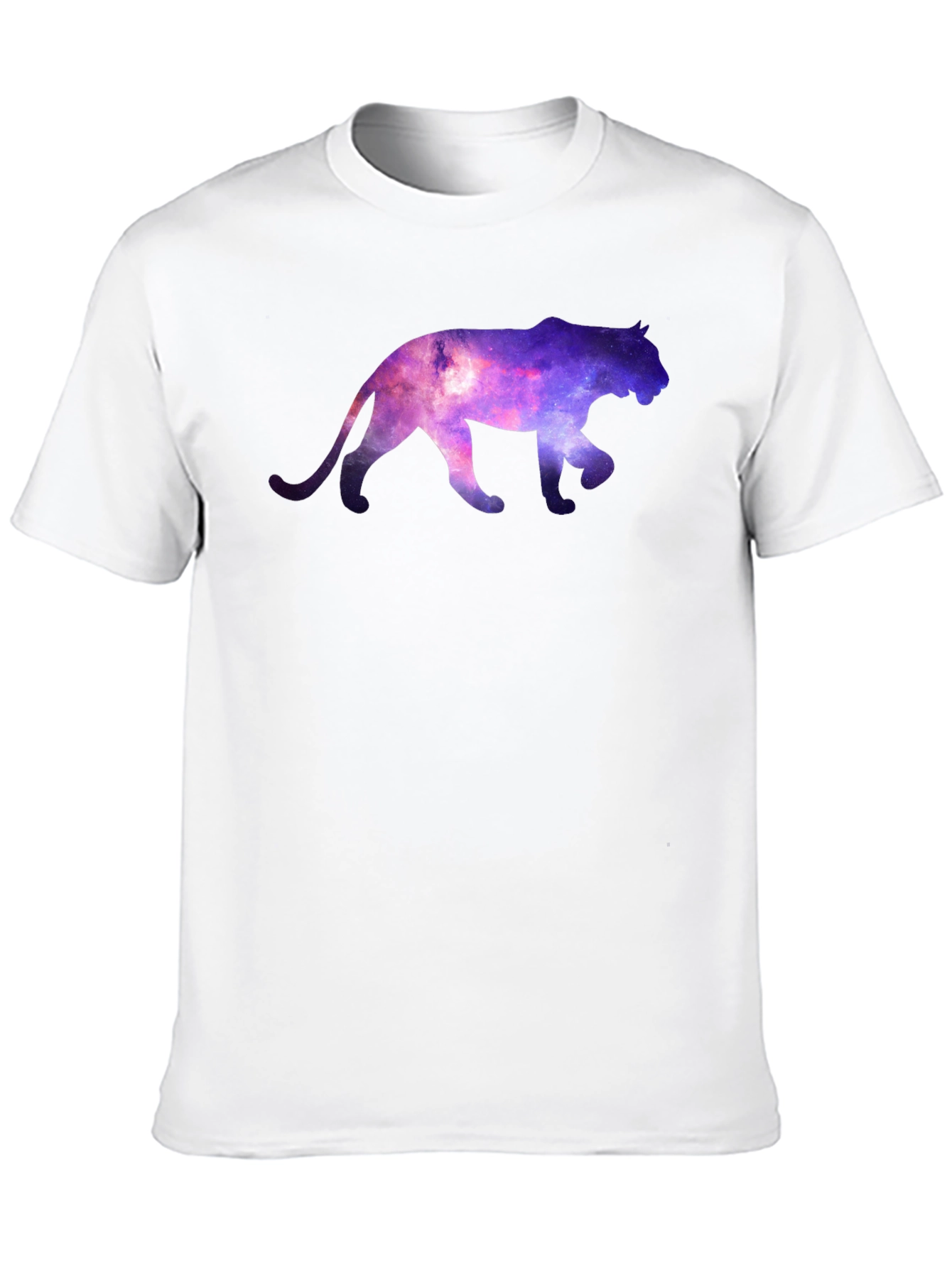 Galaxy Cat Graphic T-Shirt - Mens Crew Neck