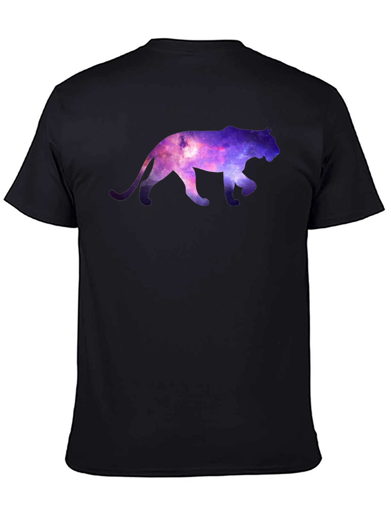 Galaxy Cat Graphic T-Shirt - Mens Crew Neck