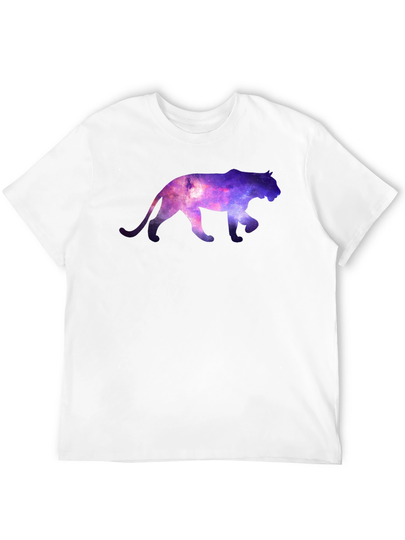Galaxy Cat Graphic T-Shirt - Mens Crew Neck