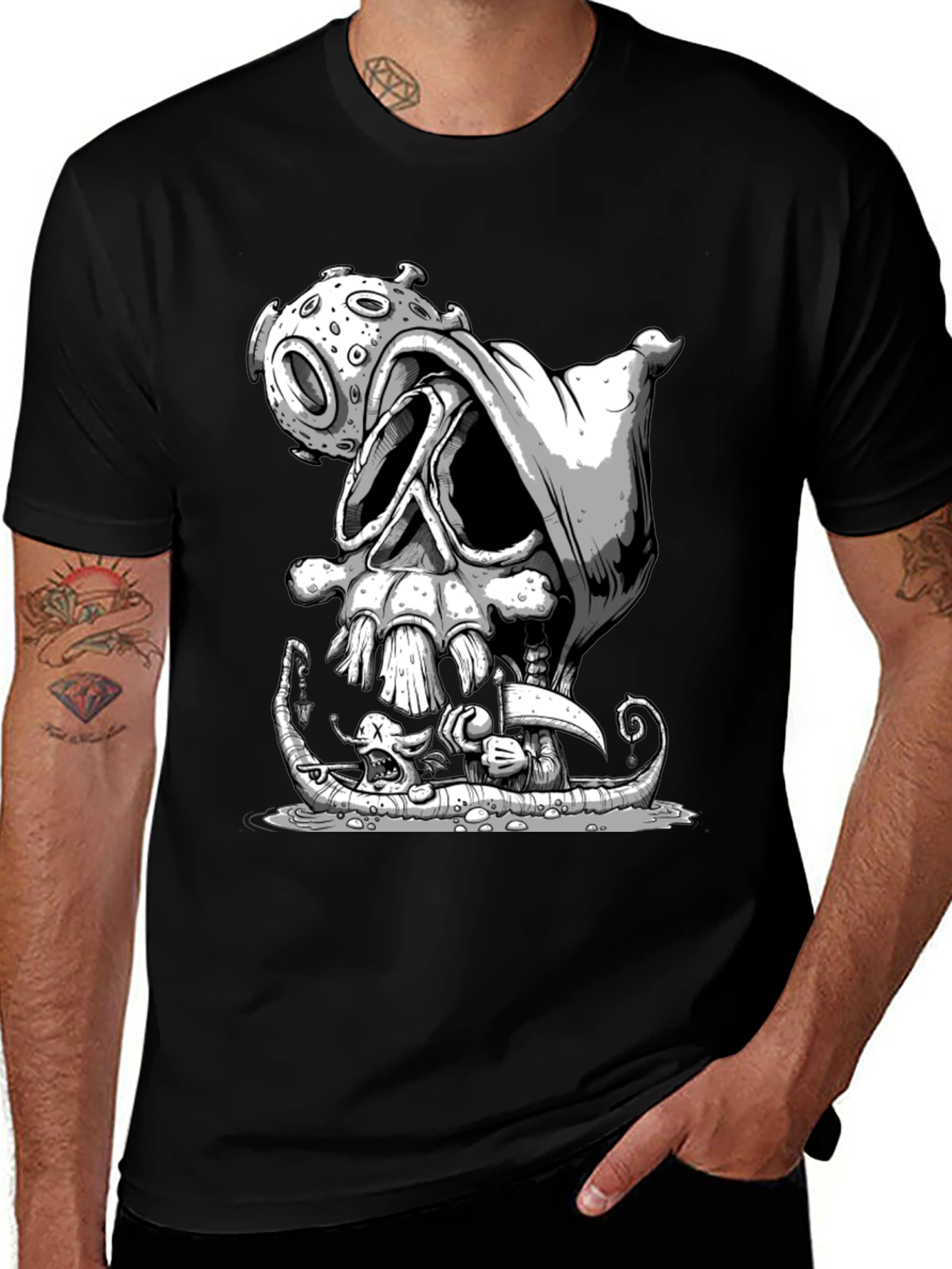 Grim Reaper Virus T-Shirt - Graphic Tee