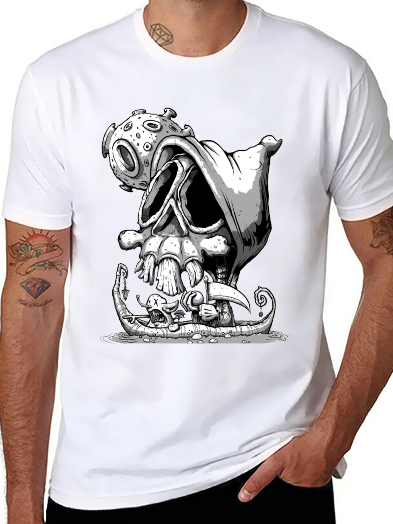 Grim Reaper Virus T-Shirt - Graphic Tee