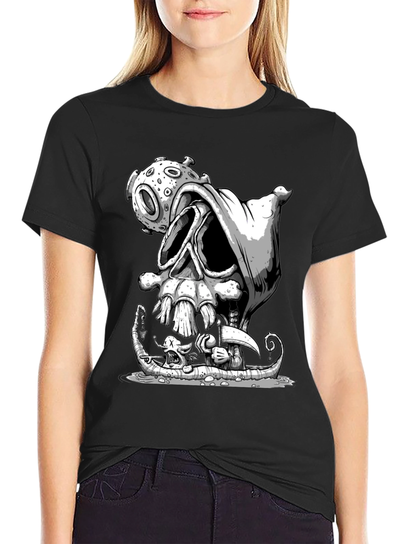 Grim Reaper Virus T-Shirt - Graphic Tee