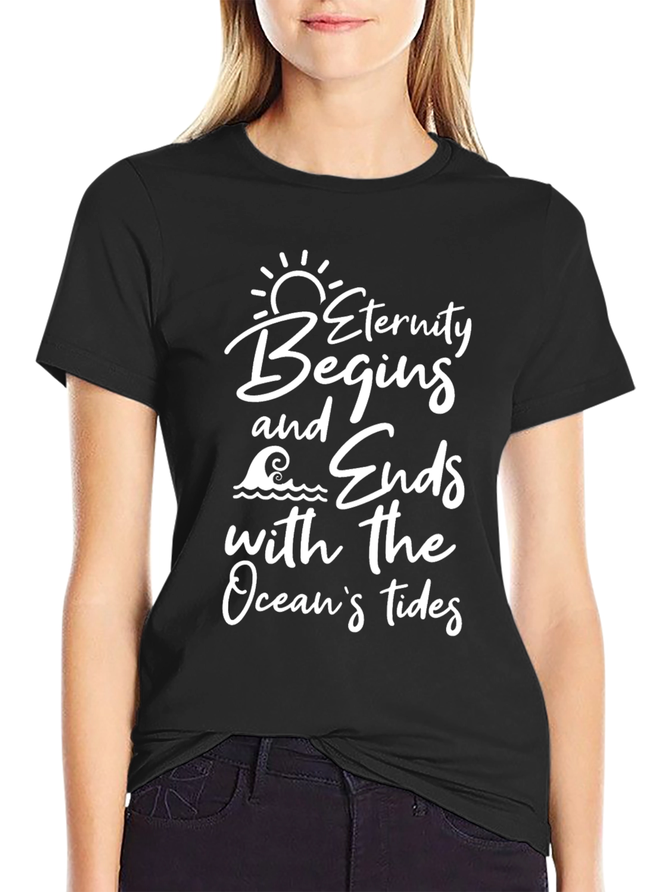 Eternity Begins Ocean Tides Graphic Tee