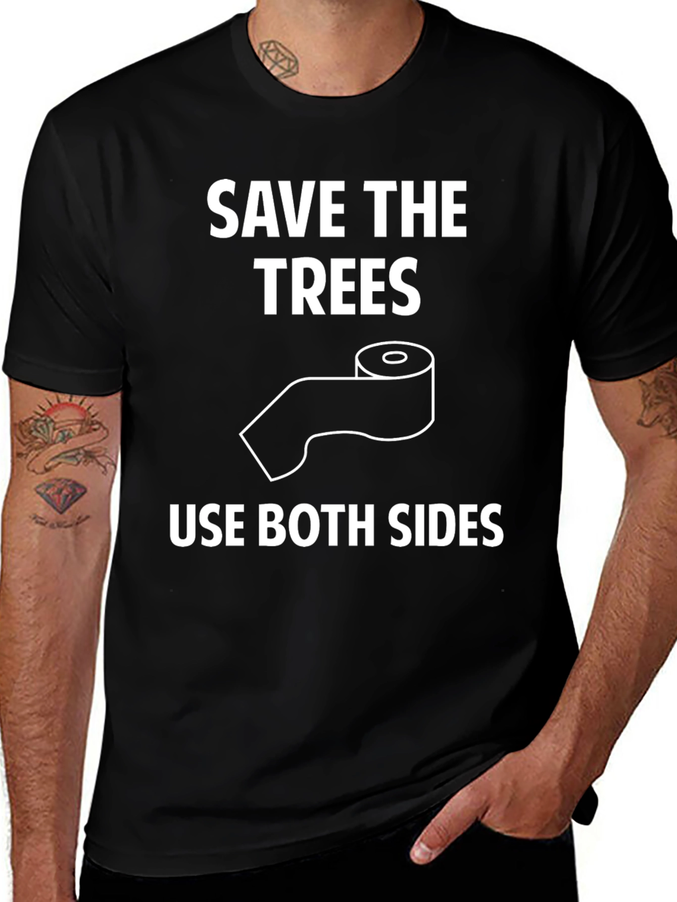 Save the Trees Use Both Sides Graphic Tee