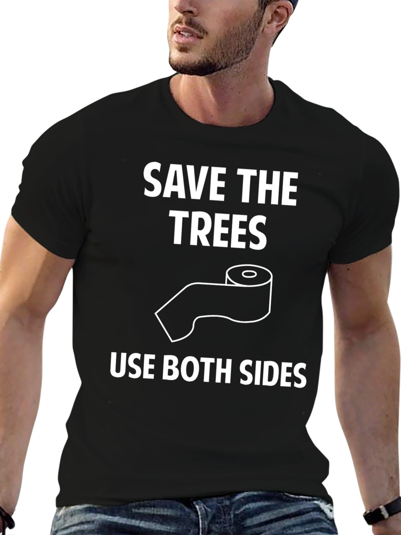 Save the Trees Use Both Sides Graphic Tee