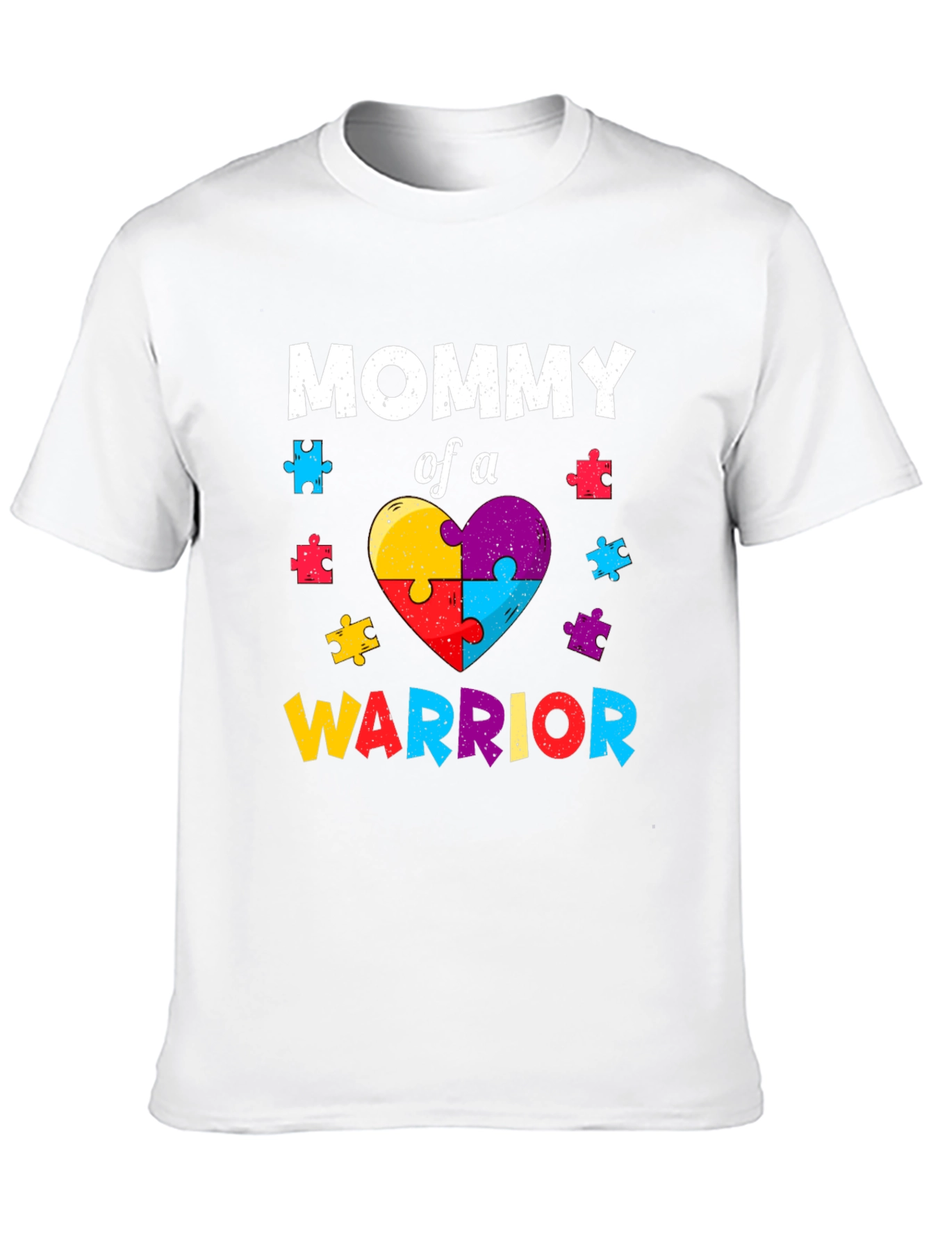 Mommy of a Warrior Autism Awareness T-Shirt