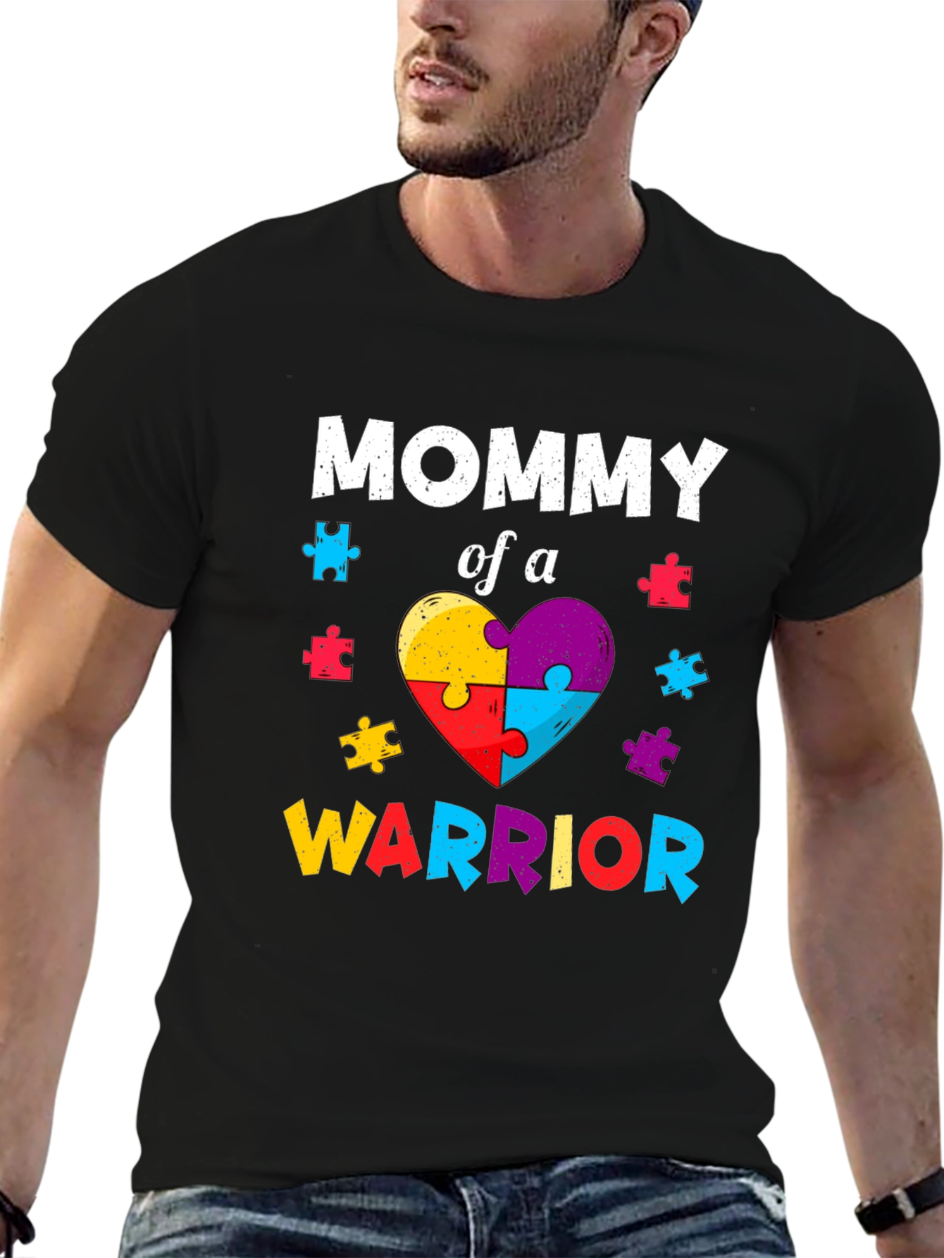 Mommy of a Warrior Autism Awareness T-Shirt
