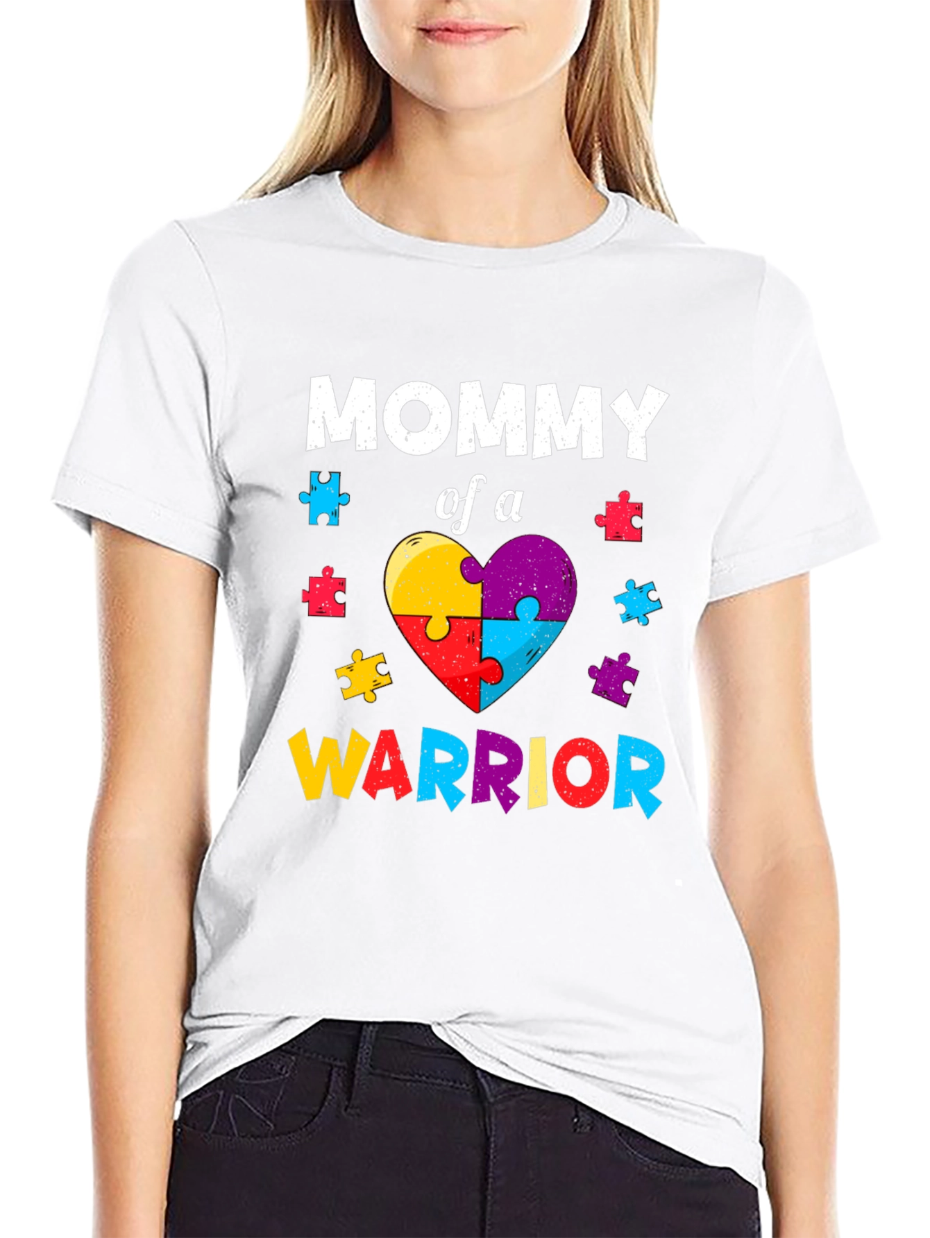 Mommy of a Warrior Autism Awareness T-Shirt